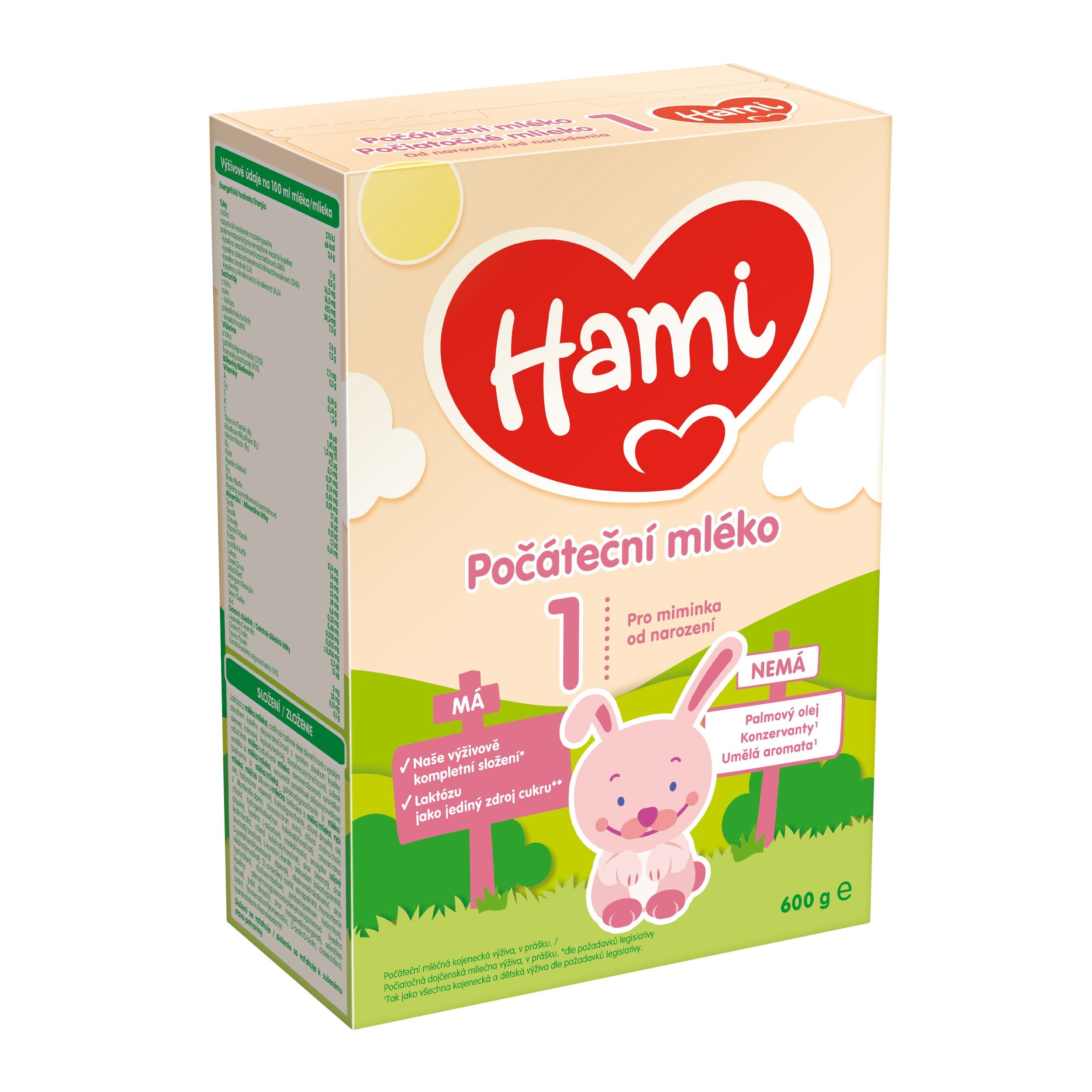 Svět dětí - Hami 0+ počáteční kojenecké mléko 600g