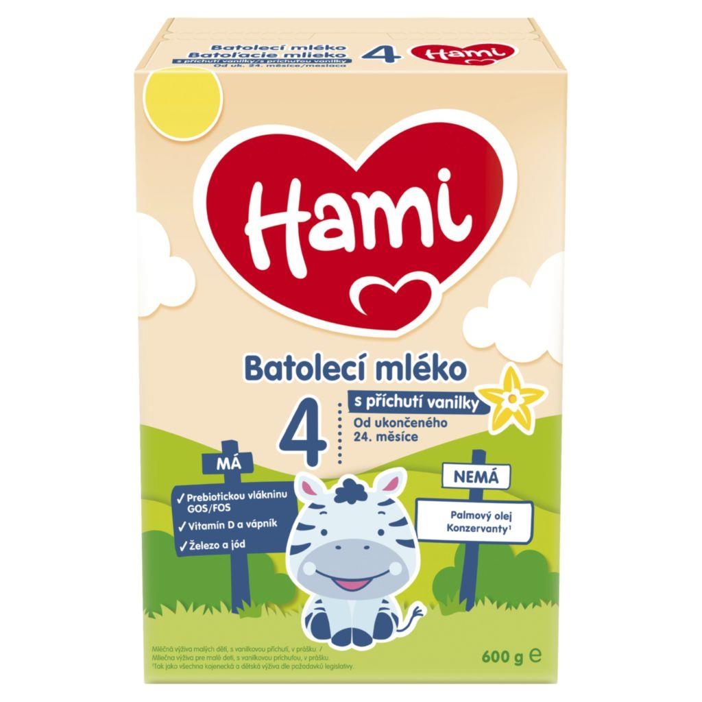 Svět dětí - Hami 24+ Vanilka batolecí mléko s vanilkovou příchutí od ukončeného 24. měsíce 600 g
