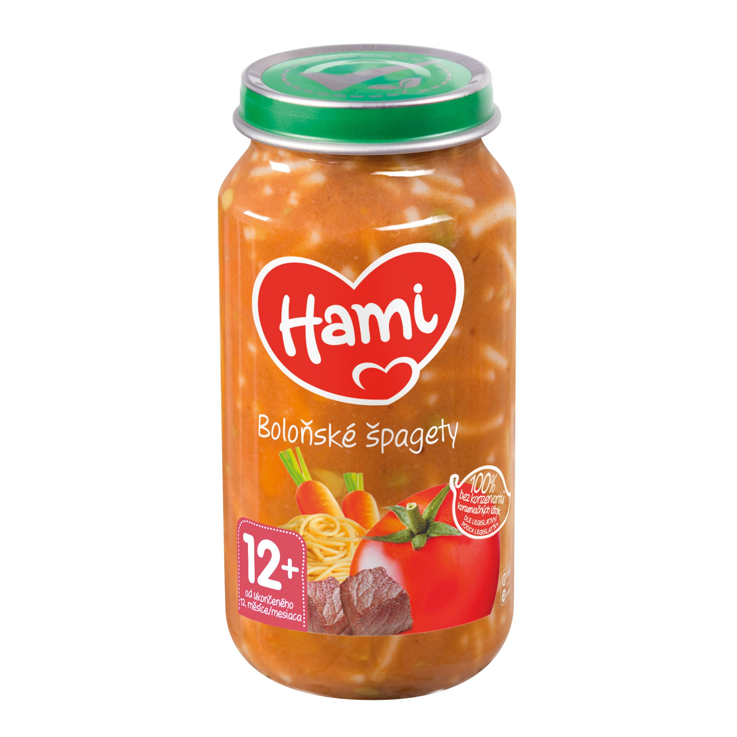 Svět dětí - Hami Masozeleninový příkrm Boloňské špagety od ukončeného 10. měsíce 250 g