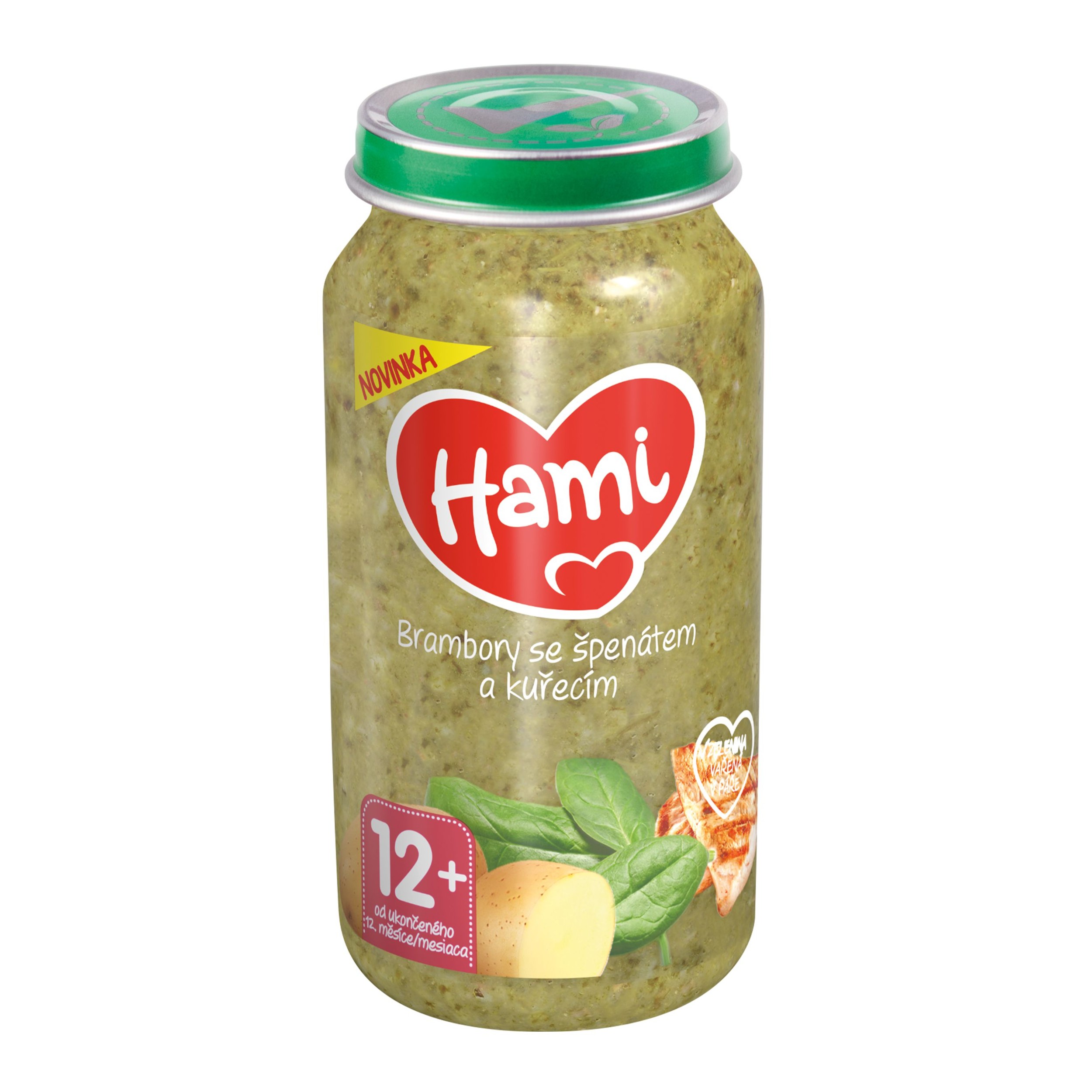 Svět dětí - Hami Masozeleninový příkrm Brambory se špenátem a kuřecím 12+, 250 g