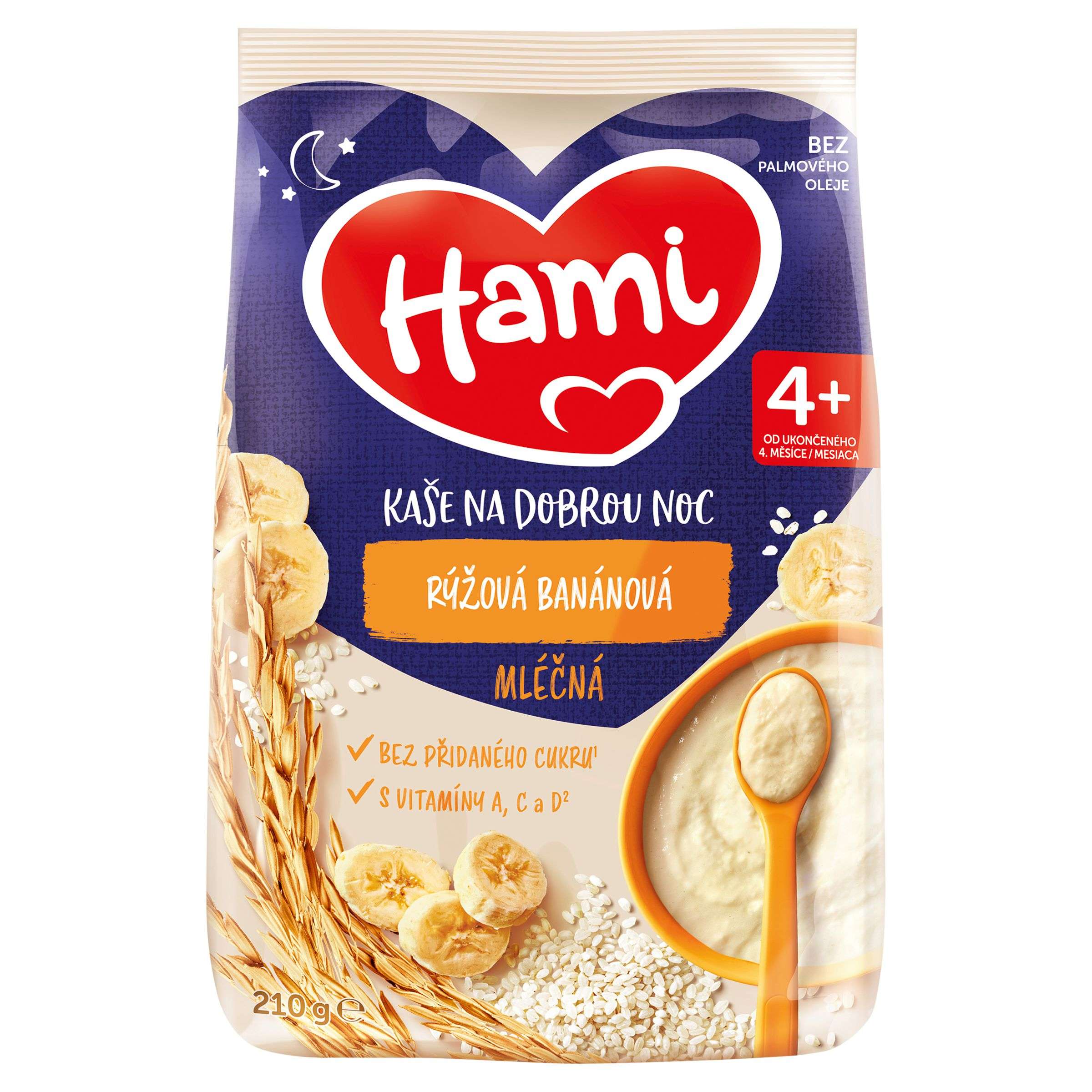 Svět dětí - Hami Mléčná kaše rýžová banánová DN 210g