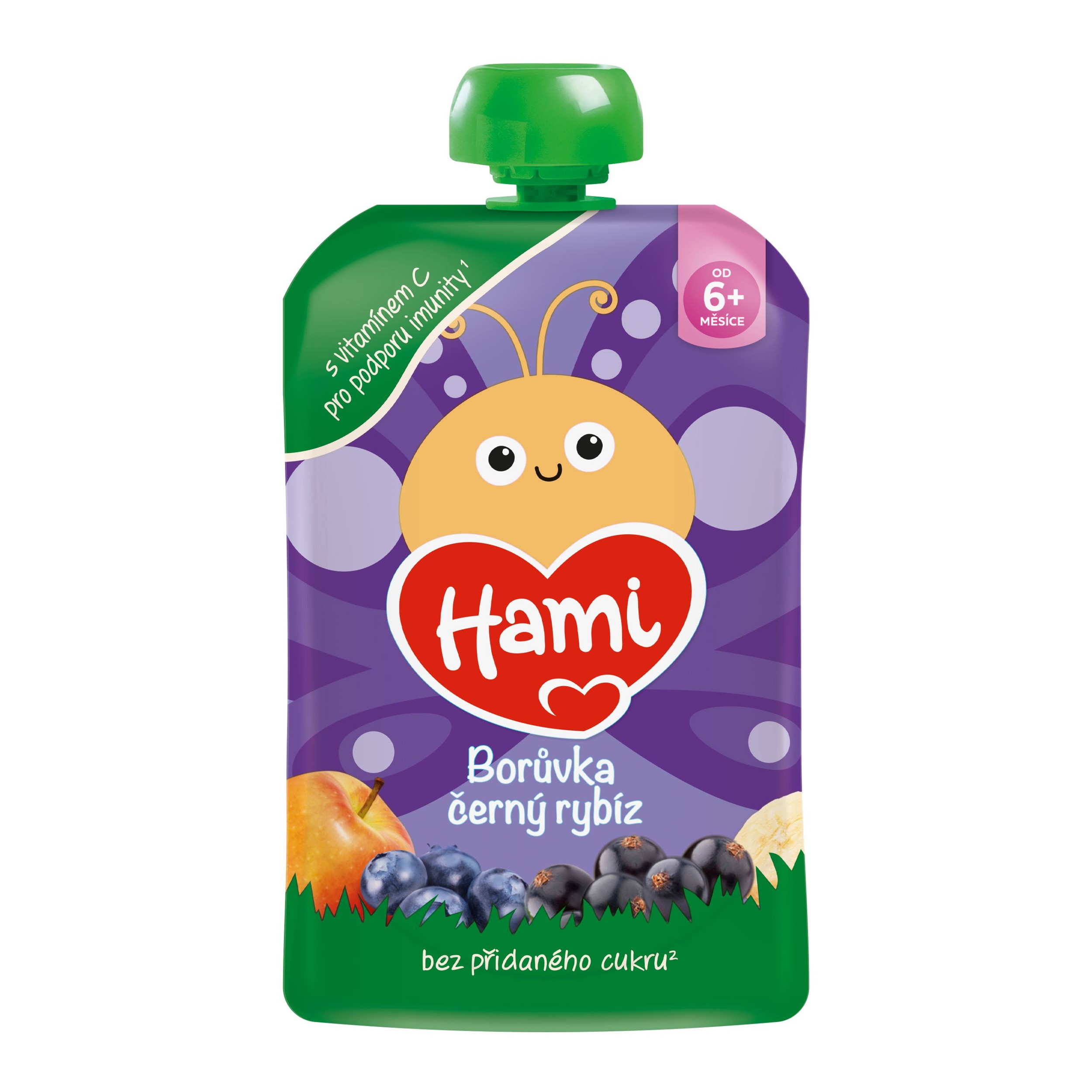 Svět dětí - Hami Příkrm Jablko, banán, černý rybíz, borůvky 100g