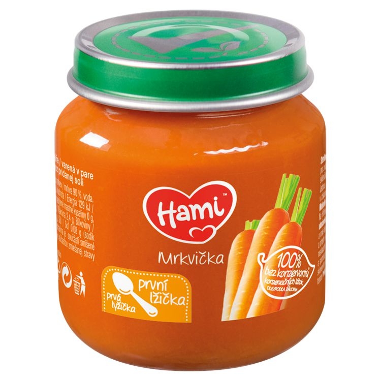 Svět dětí - Hami Zeleninový příkrm Mrkvička první lžička 125 g