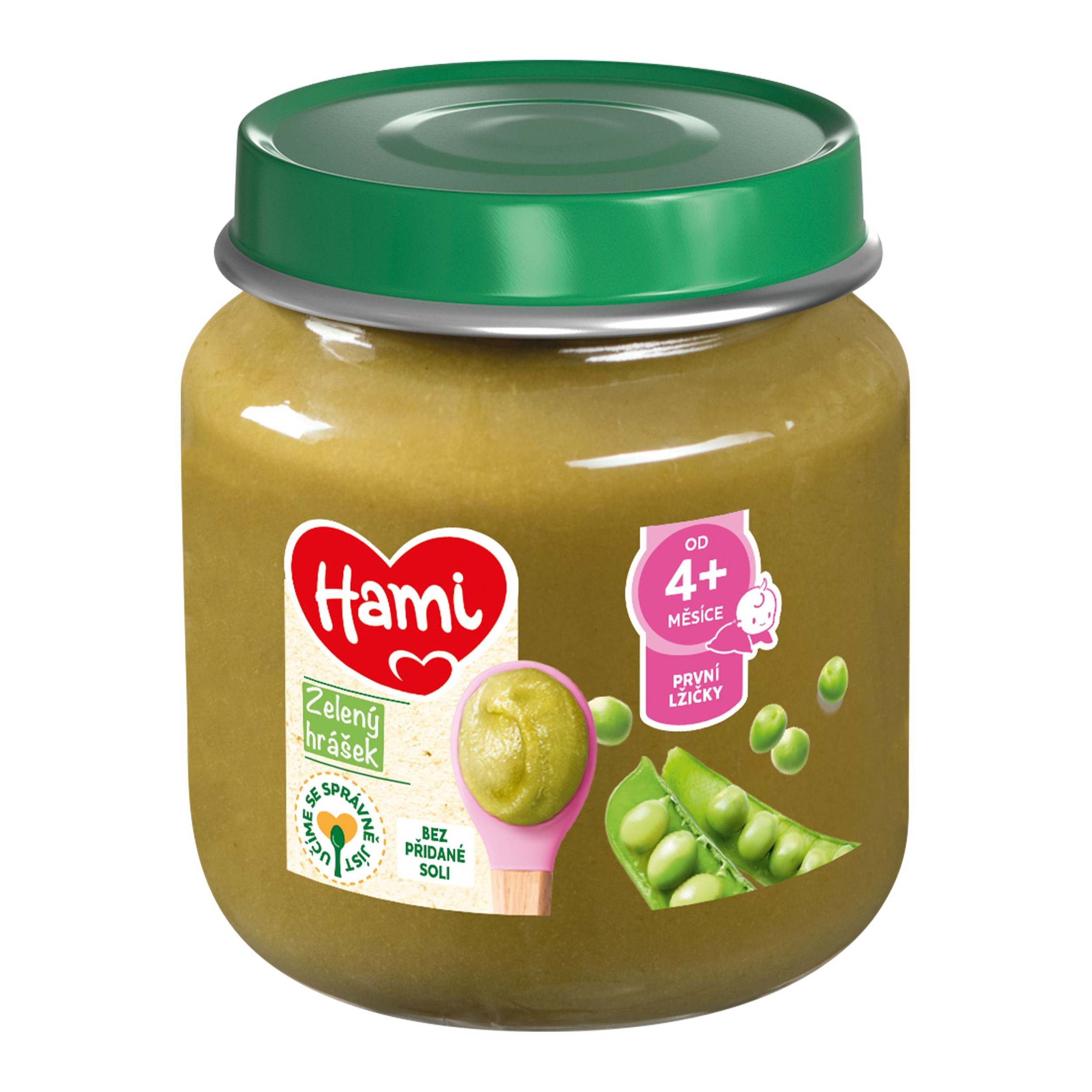 Svět dětí - HAMI Zeleninový příkrm, Zelený hrášek 125g