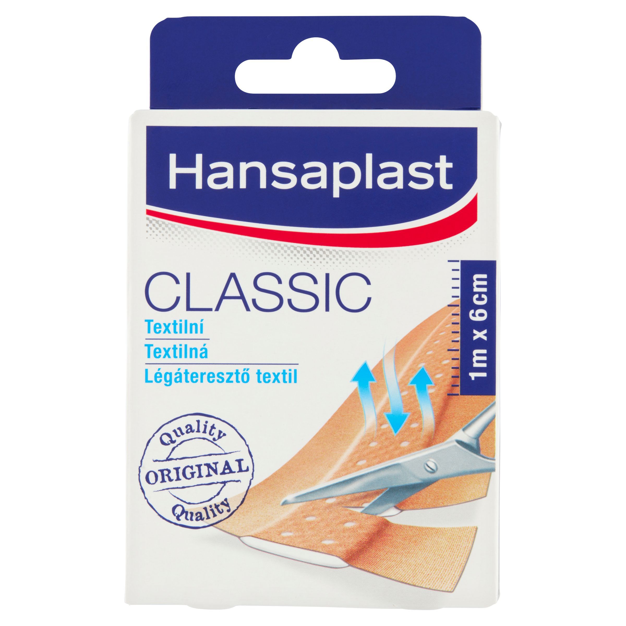 Péče o zdraví - Hansaplast Classic Textilní náplast 1mx6cm 1 ks