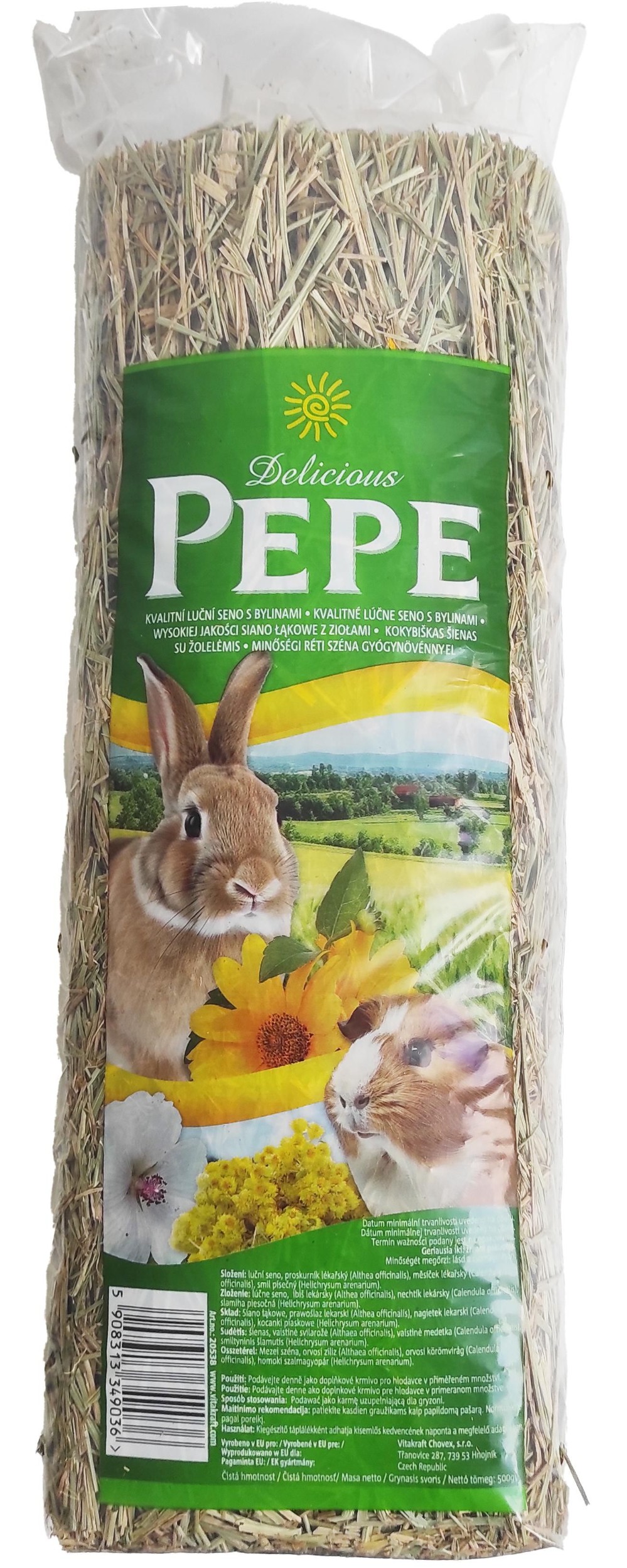 Svět zvířat - Happy Food Seno bylinky 500g