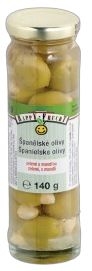 Trvanlivé potraviny - Happy Frucht Olivy zelené s mandlí 140 g