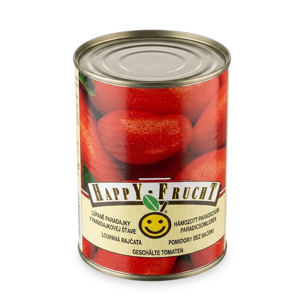Trvanlivé potraviny - Happy Frucht Rajčata loupaná 400 g