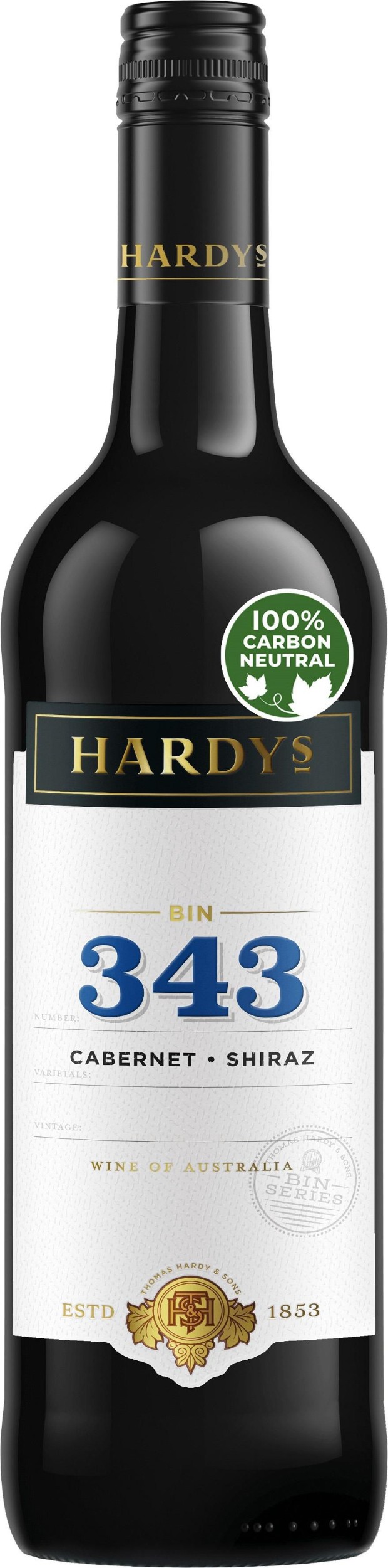 Nápoje - Hardys Bin 343 Cabernet Shiraz