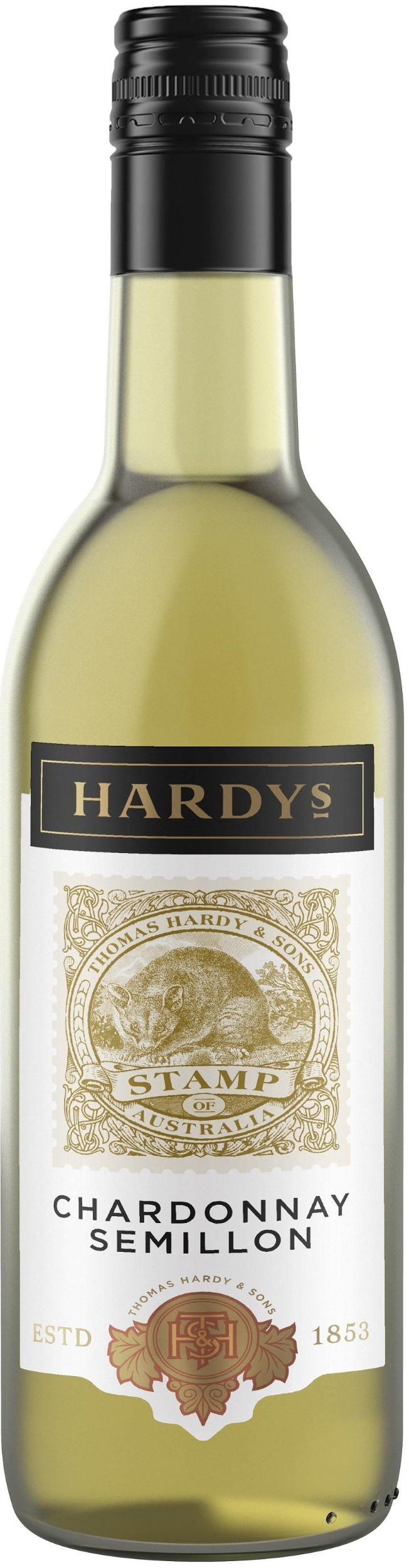 Nápoje - Hardys Stamp Chardonnay Semillon 187 ml