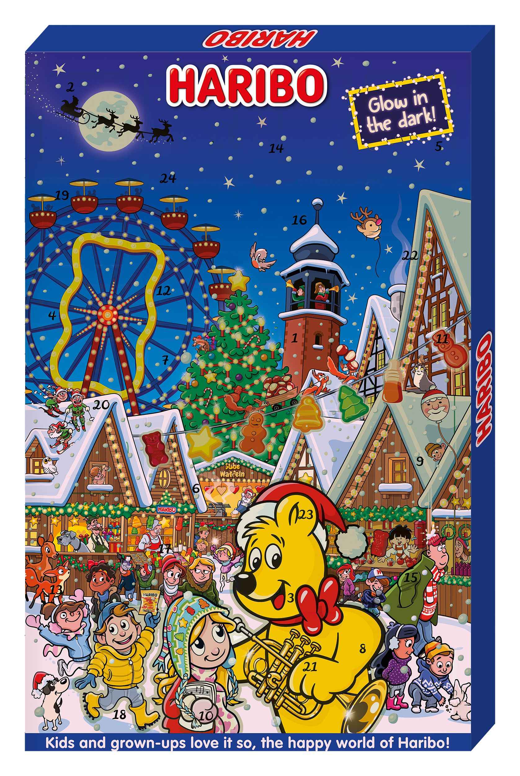 Trvanlivé potraviny - Haribo Adventní kalendář 300g
