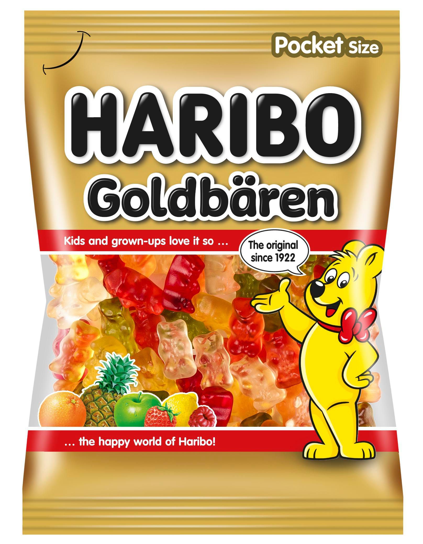 Trvanlivé potraviny - Haribo Goldbären želé s ovocnými příchutěmi 100 g