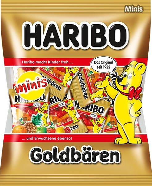 Trvanlivé potraviny - Haribo Goldbären želé s ovocnými příchutěmi 250g