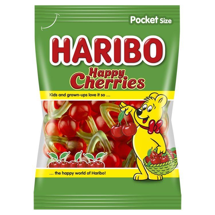 Trvanlivé potraviny - Haribo Happy cherries želé cukrovinky s ovocnými příchutěmi 100 g