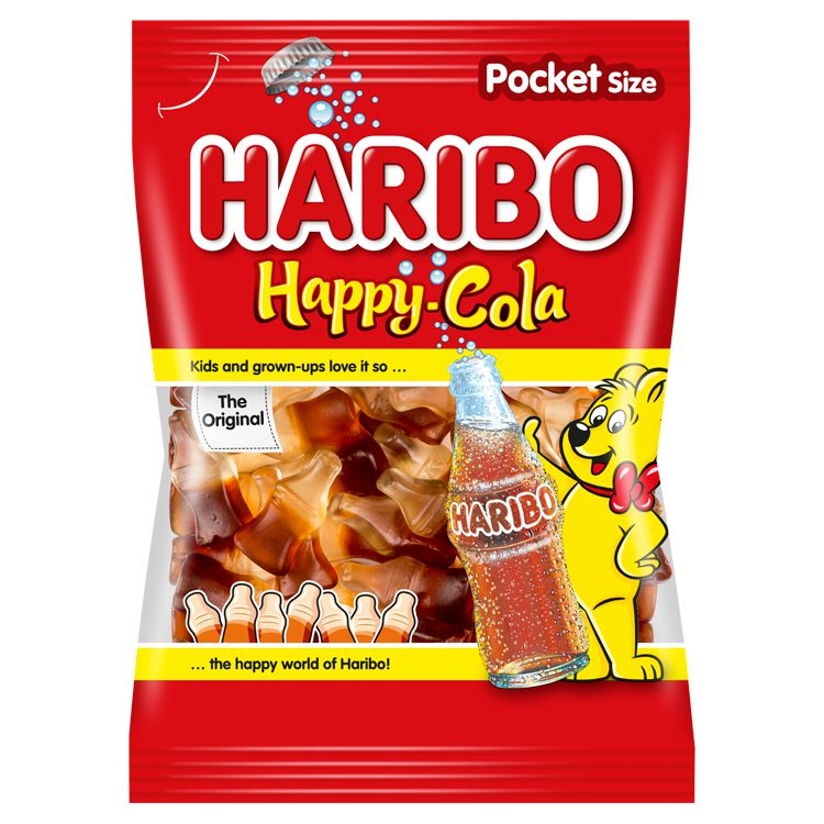 Trvanlivé potraviny - Haribo Happy Cola želé 100 g
