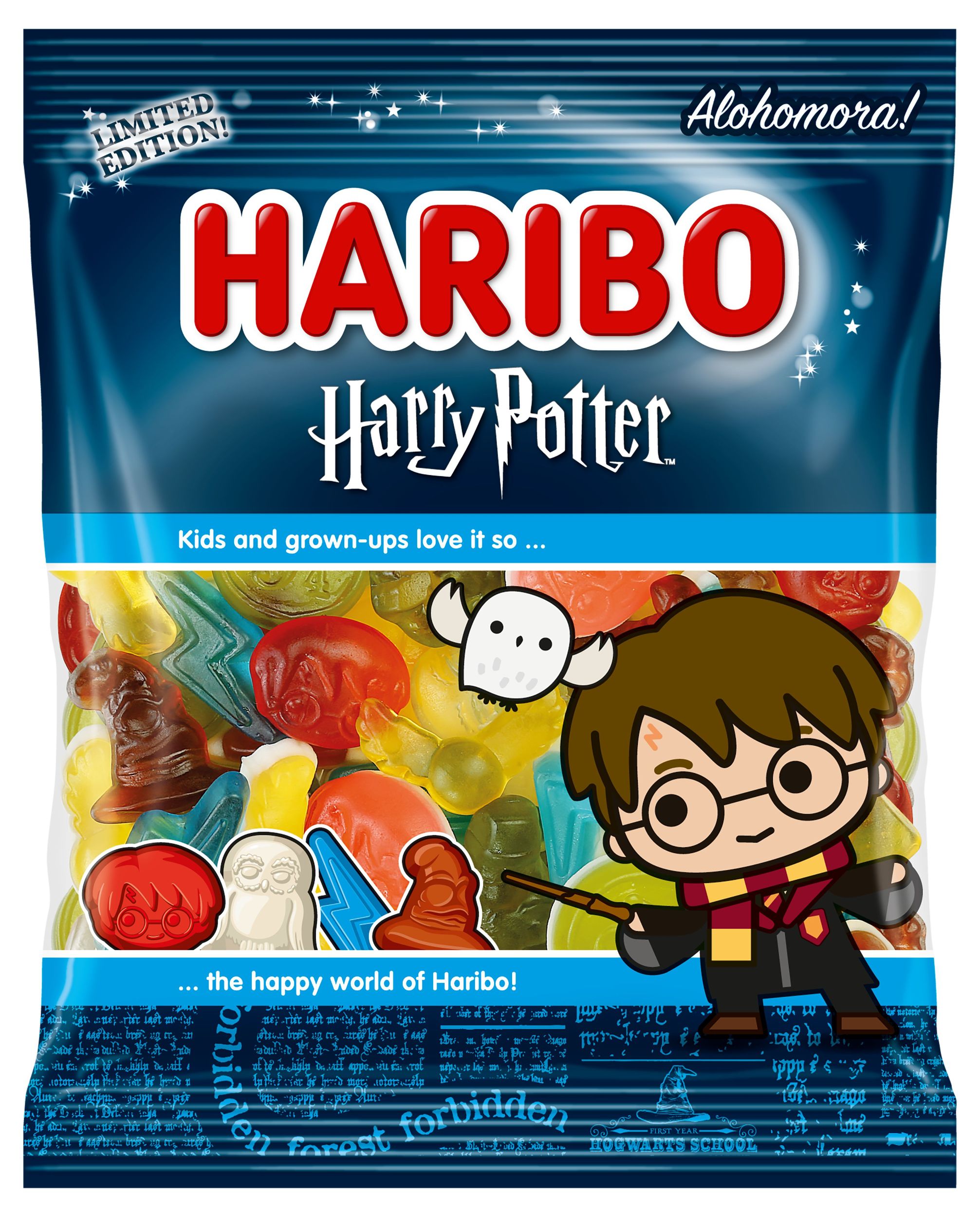 Trvanlivé potraviny - Haribo Harry Potter želé s ovocnou příchutí 80g