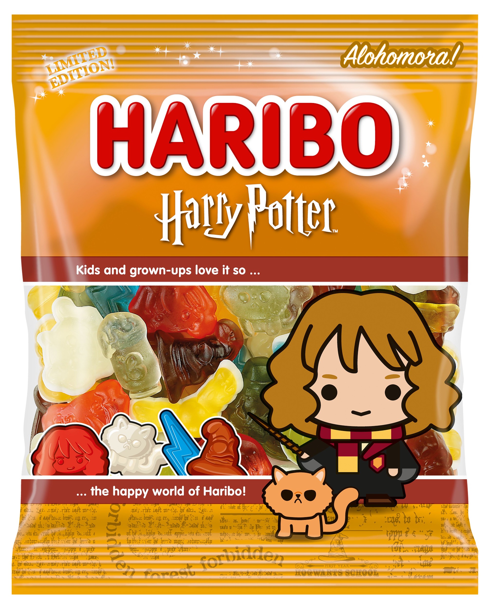 Trvanlivé potraviny - Haribo Hermione Granger želé s ovocnou příchutí 80g