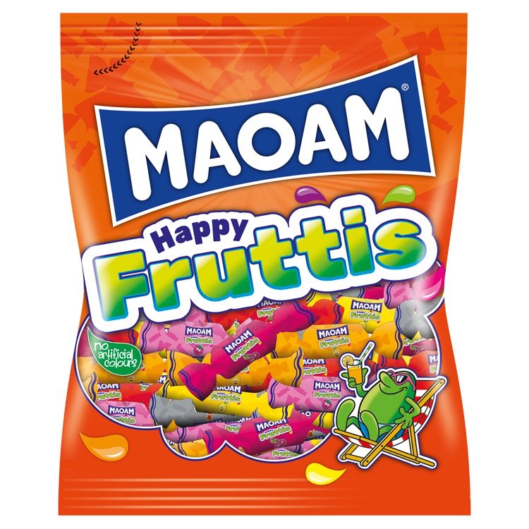 Trvanlivé potraviny - Haribo Maoam Happy fruttis žvýkací bonbony, částečně s příchutí coly 175 g
