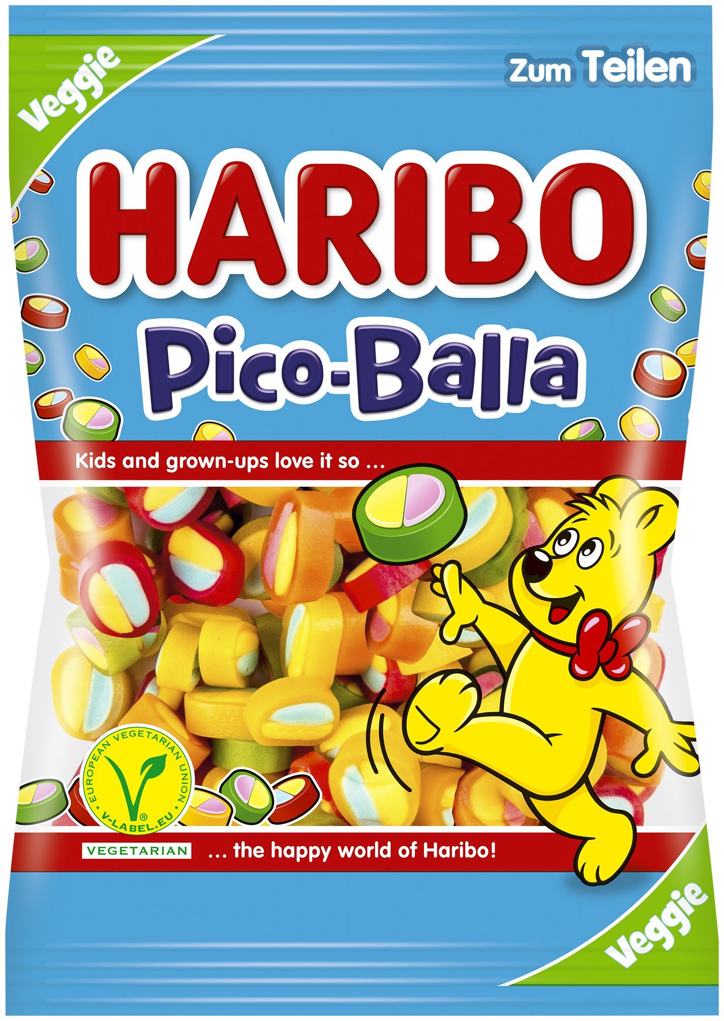 Trvanlivé potraviny - Haribo Pico-Balla želé s ovocnými příchutěmi 175 g