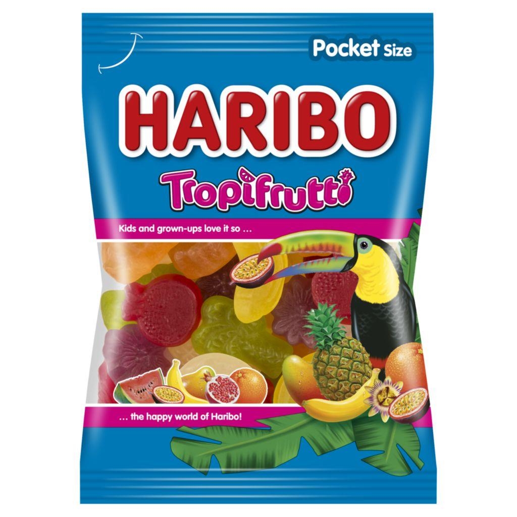 Trvanlivé potraviny - Haribo Tropifrutti želé cukrovinky s ovocnými příchutěmi 100 g