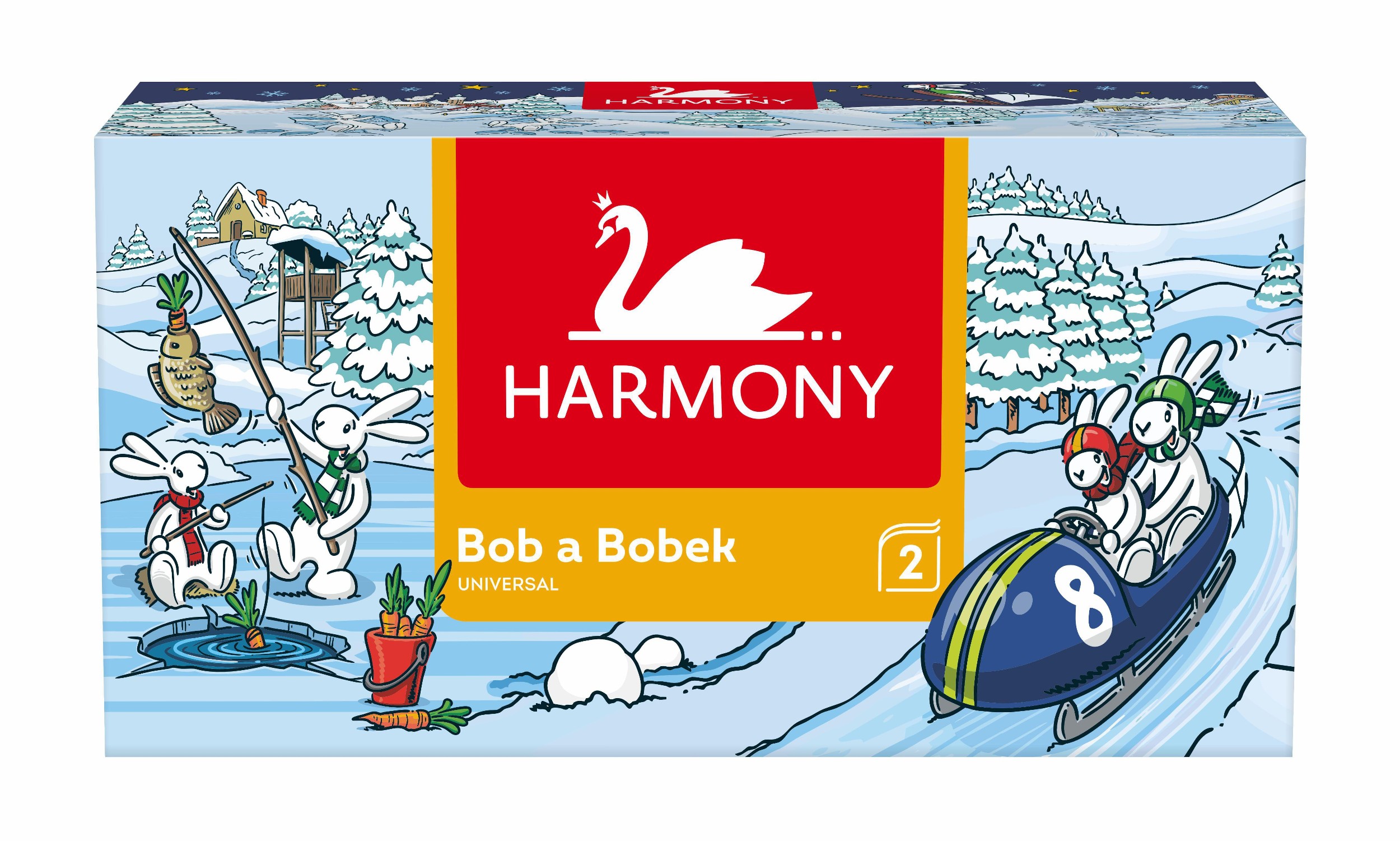 Drogerie a kosmetika - Harmony Papírové kapesniky 2 vrstvy 150ks