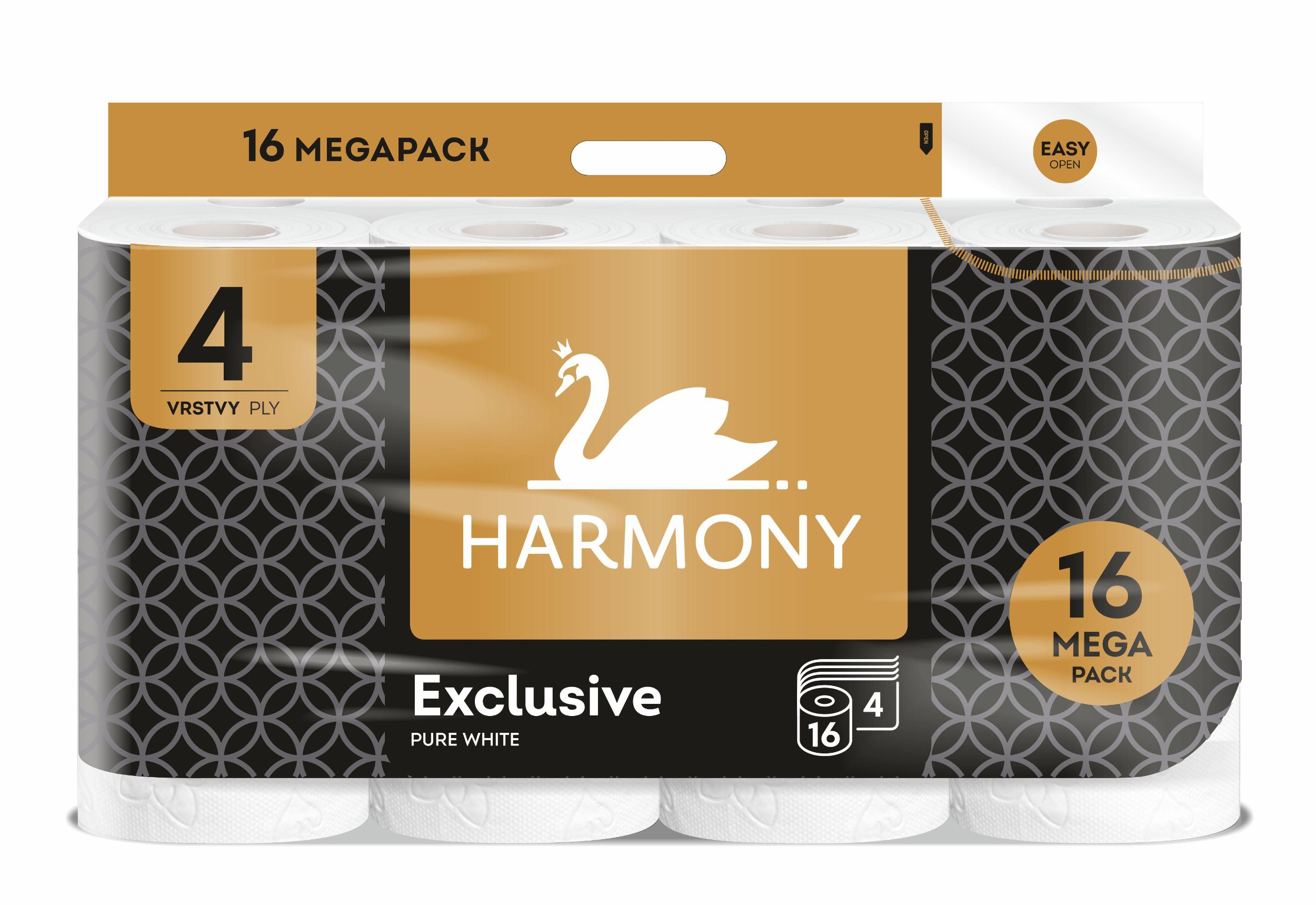 TOP produkty - Harmony Toaletní papír exclusive pure white 4 vrstvý 16ks