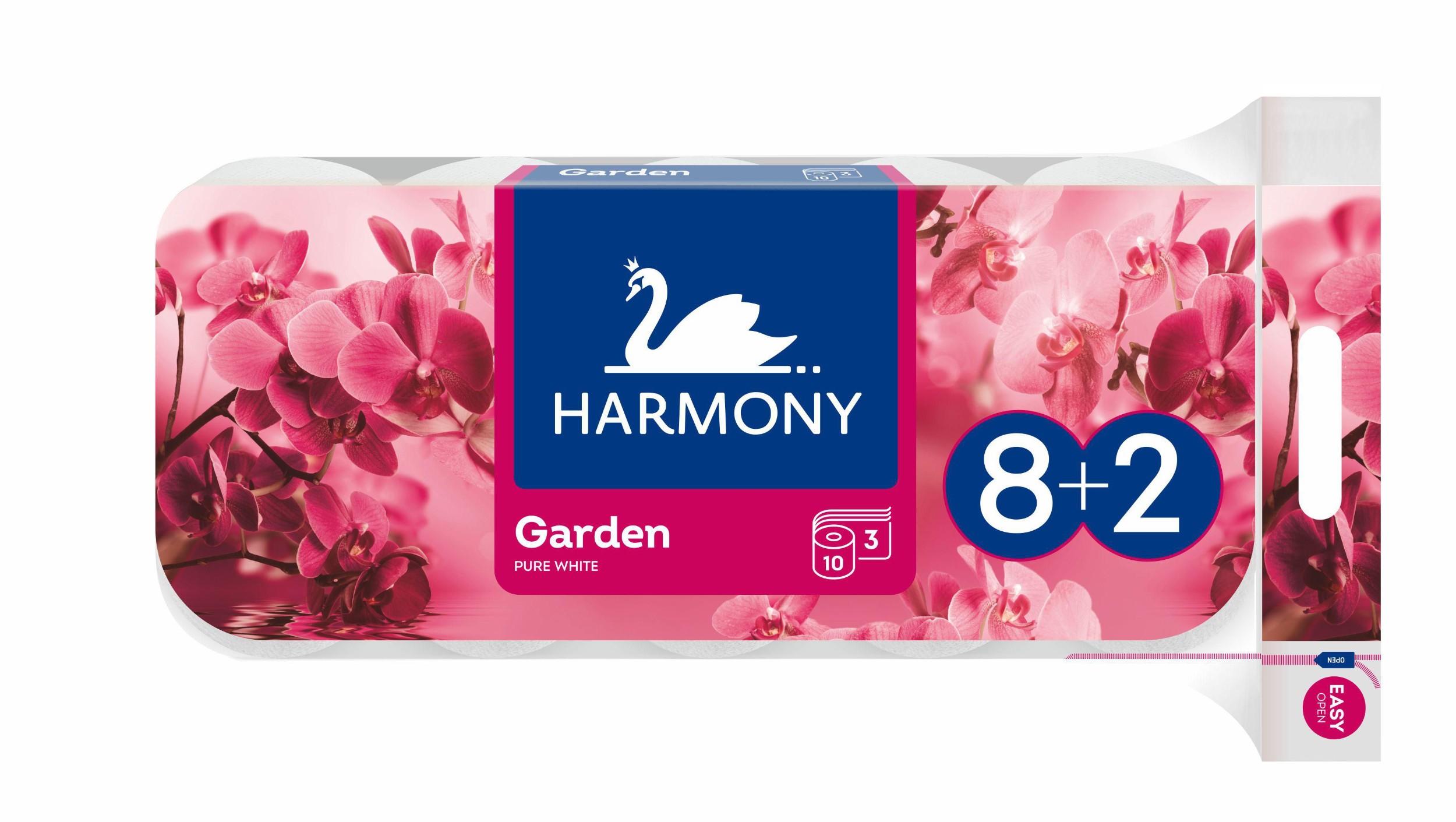 Drogerie a kosmetika - Harmony Toaletní papír Garden 3vrstvý 10 ks