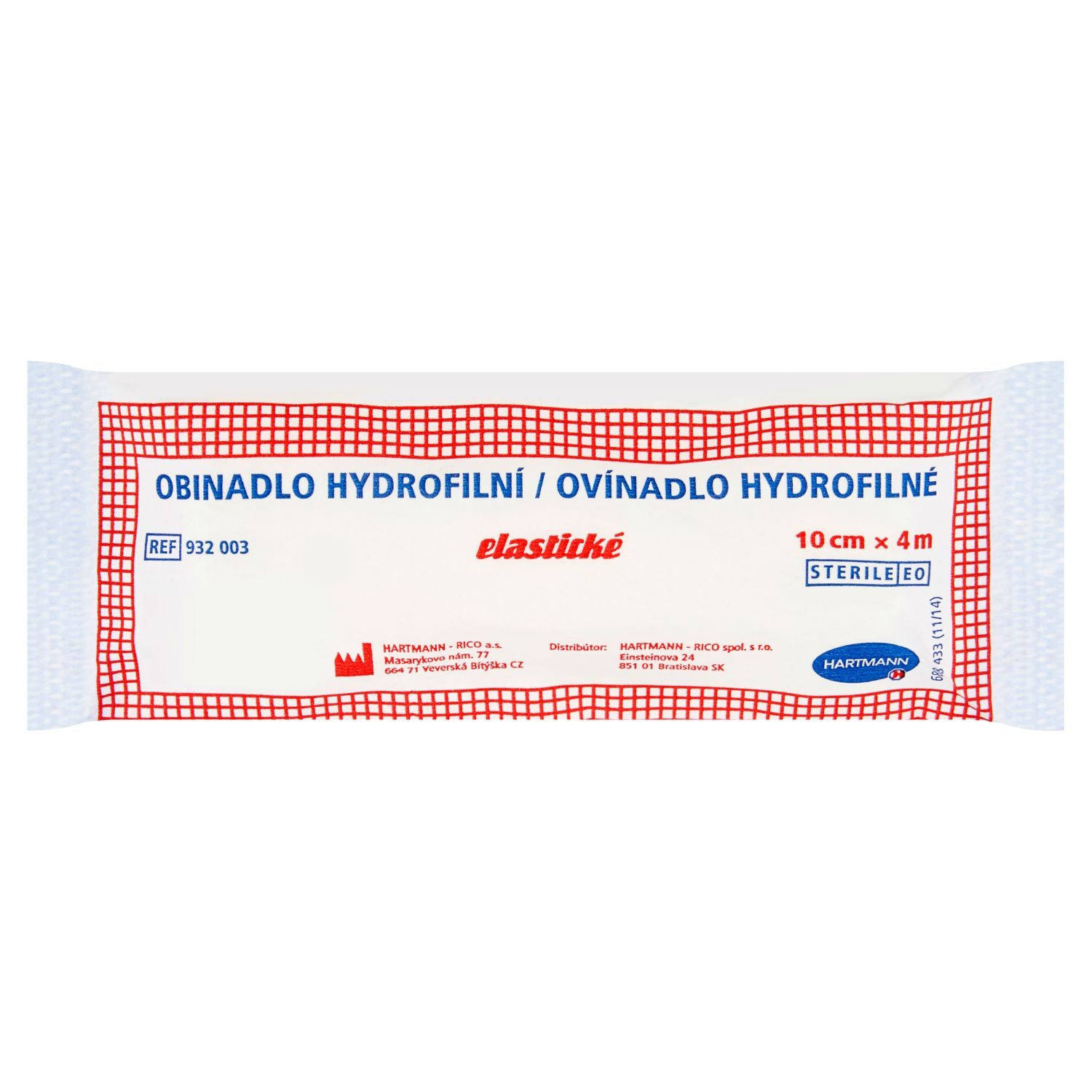 Péče o zdraví - Hartmann Obinadlo hydrofilní elastické 10cmx4m 1 ks