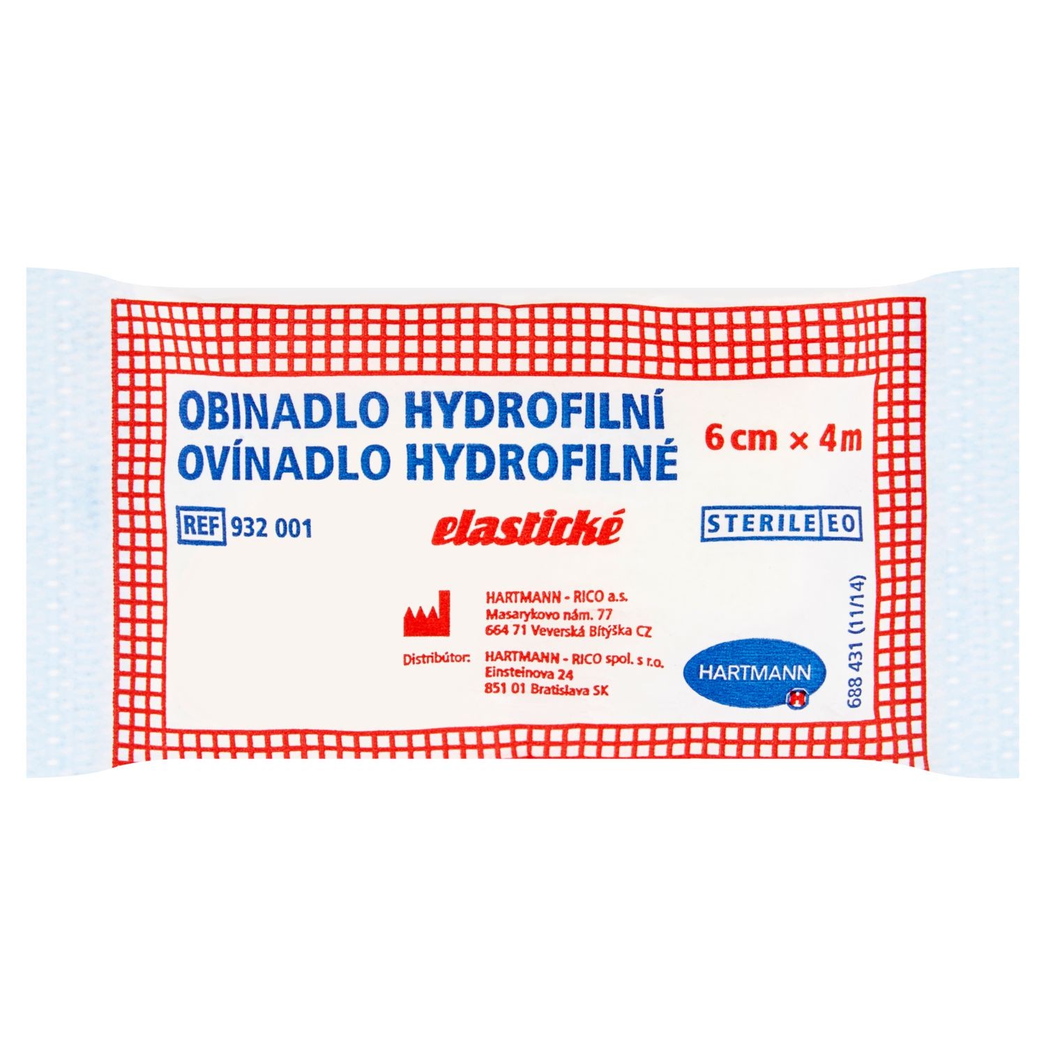 Péče o zdraví - Hartmann Obinadlo hydrofilní elastické 6cmx4m 1 ks