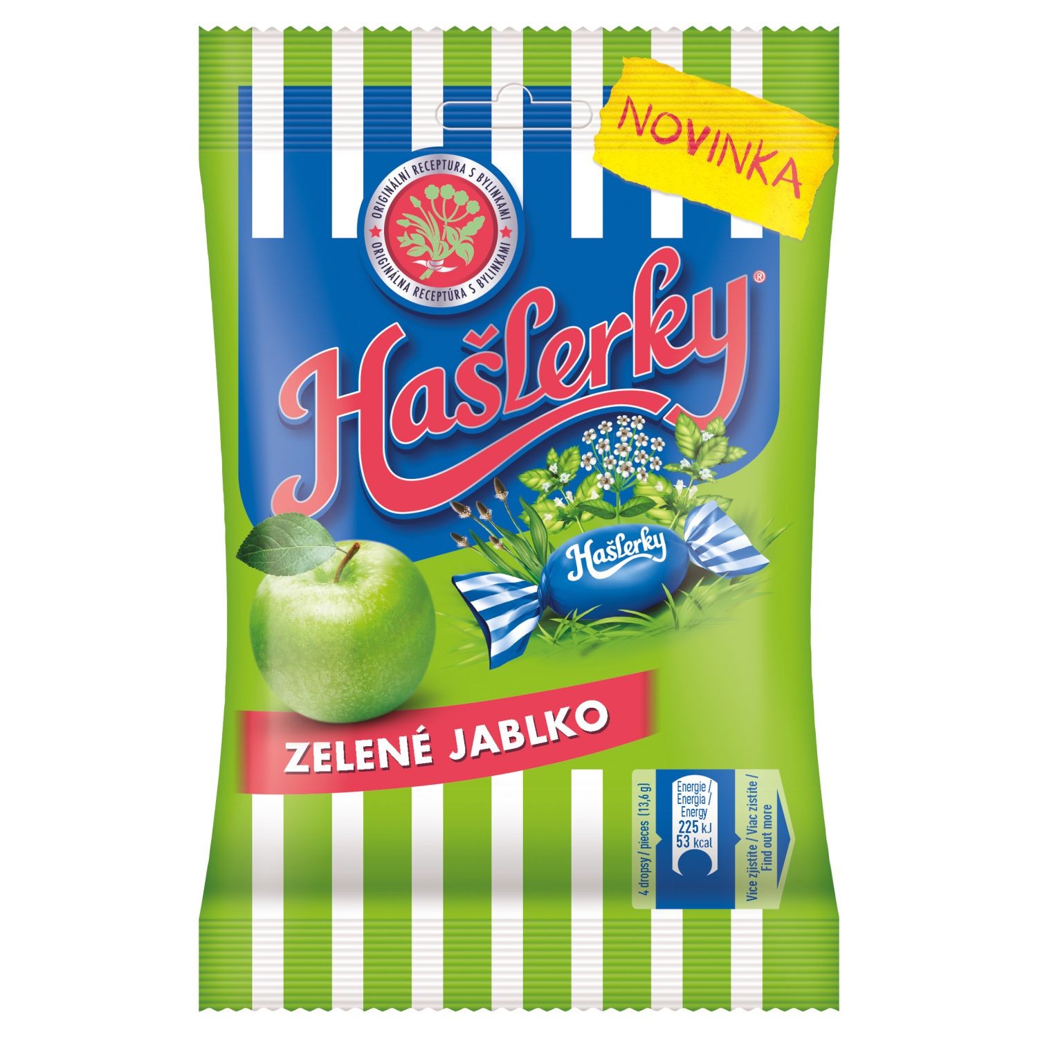 Trvanlivé potraviny - Hašlerky Green Apple 90 g