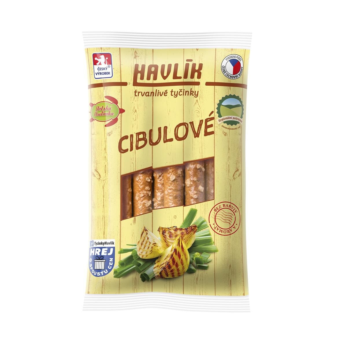 Trvanlivé potraviny - Havlík Originál trvanlivé tyčinky se sýrem a solí cibulové 90 g