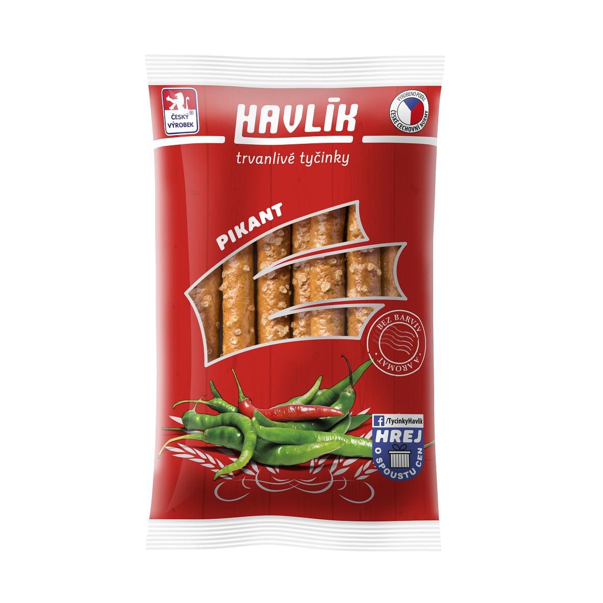 Trvanlivé potraviny - Havlík Pikant trvanlivé tyčinky se sýrem a solí 90 g