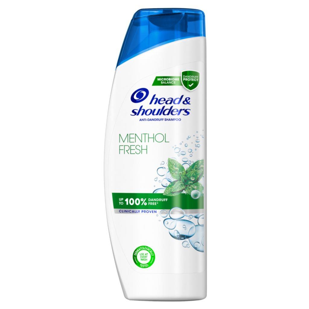Drogerie a kosmetika - Head & Shoulders Menthol Fresh Šampon proti lupům pro vlasy až 100% bez lupů 400 ml