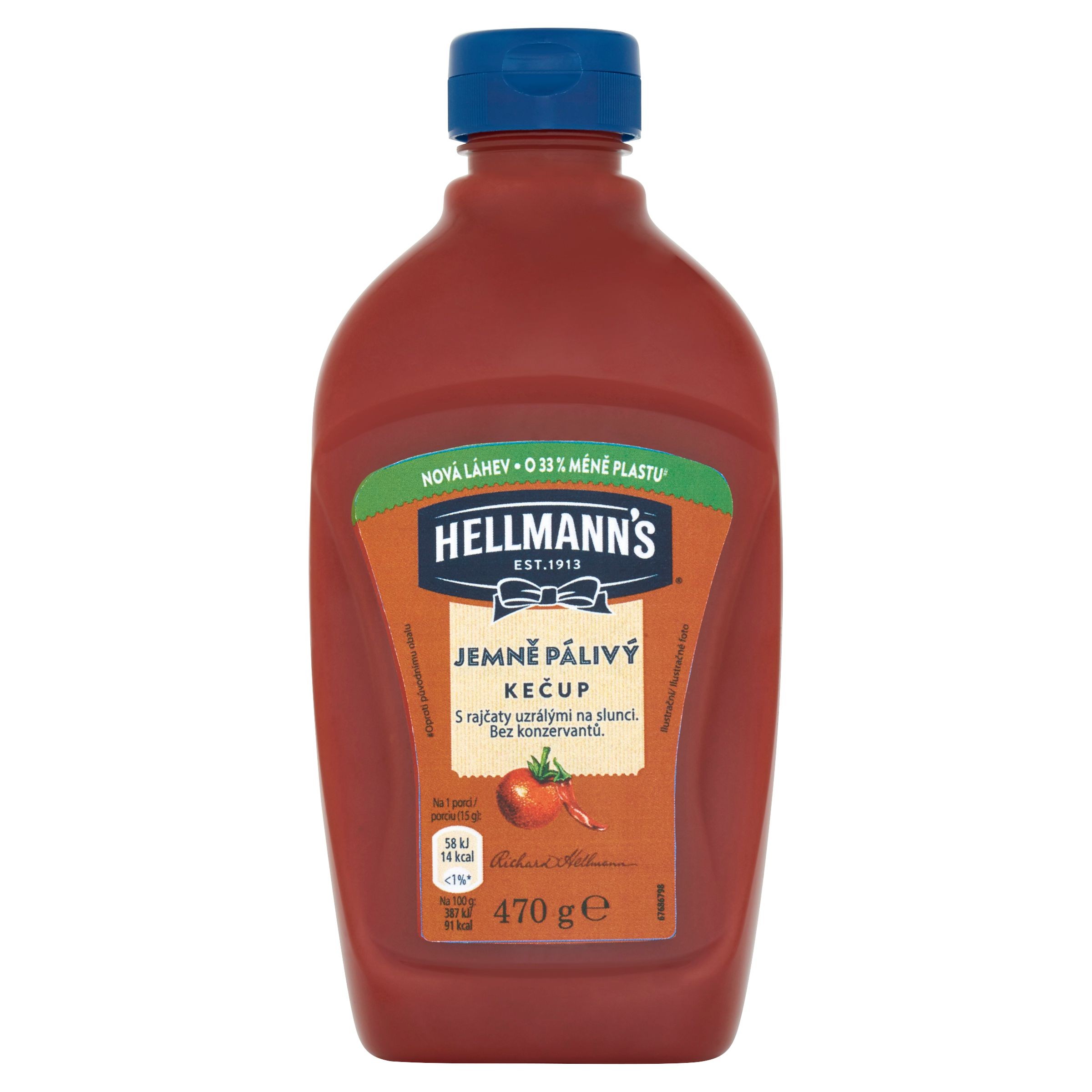 Trvanlivé potraviny - Hellmann´s Kečup jemně pálivý 470 g