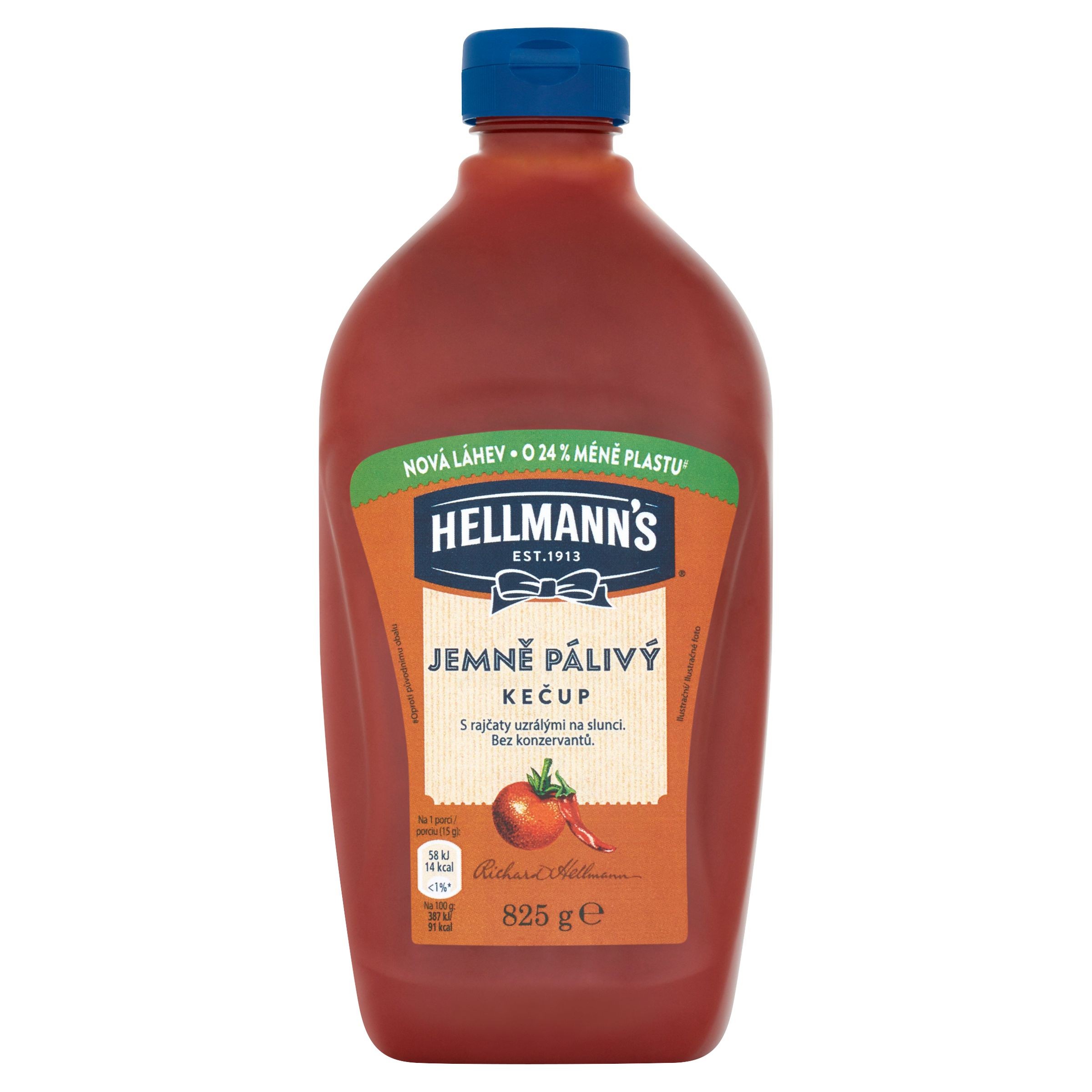 Trvanlivé potraviny - Hellmann´s Kečup jemně pálivý 825 g