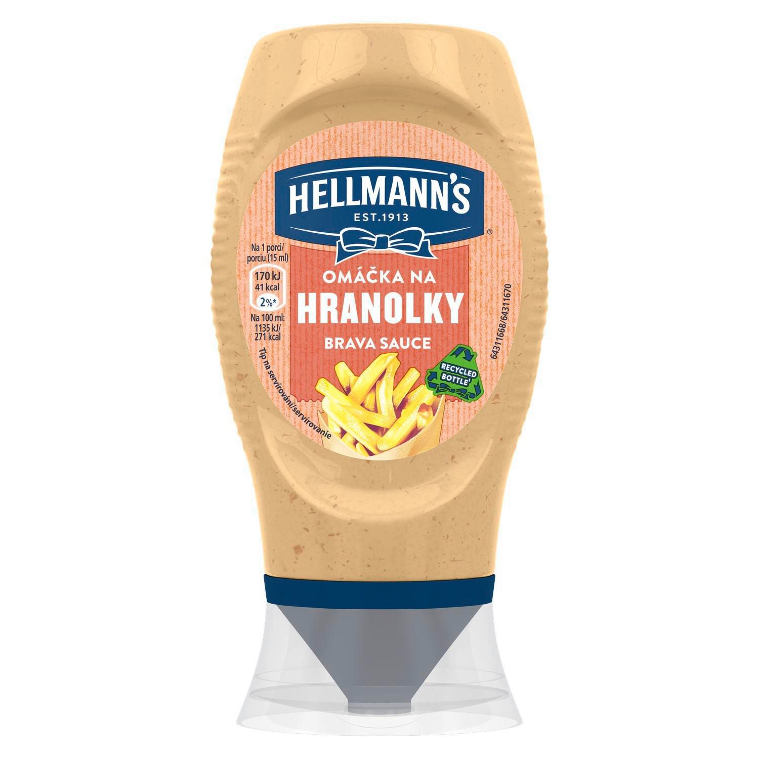 Trvanlivé potraviny - Hellmann’s Omáčka na hranolky 250ml