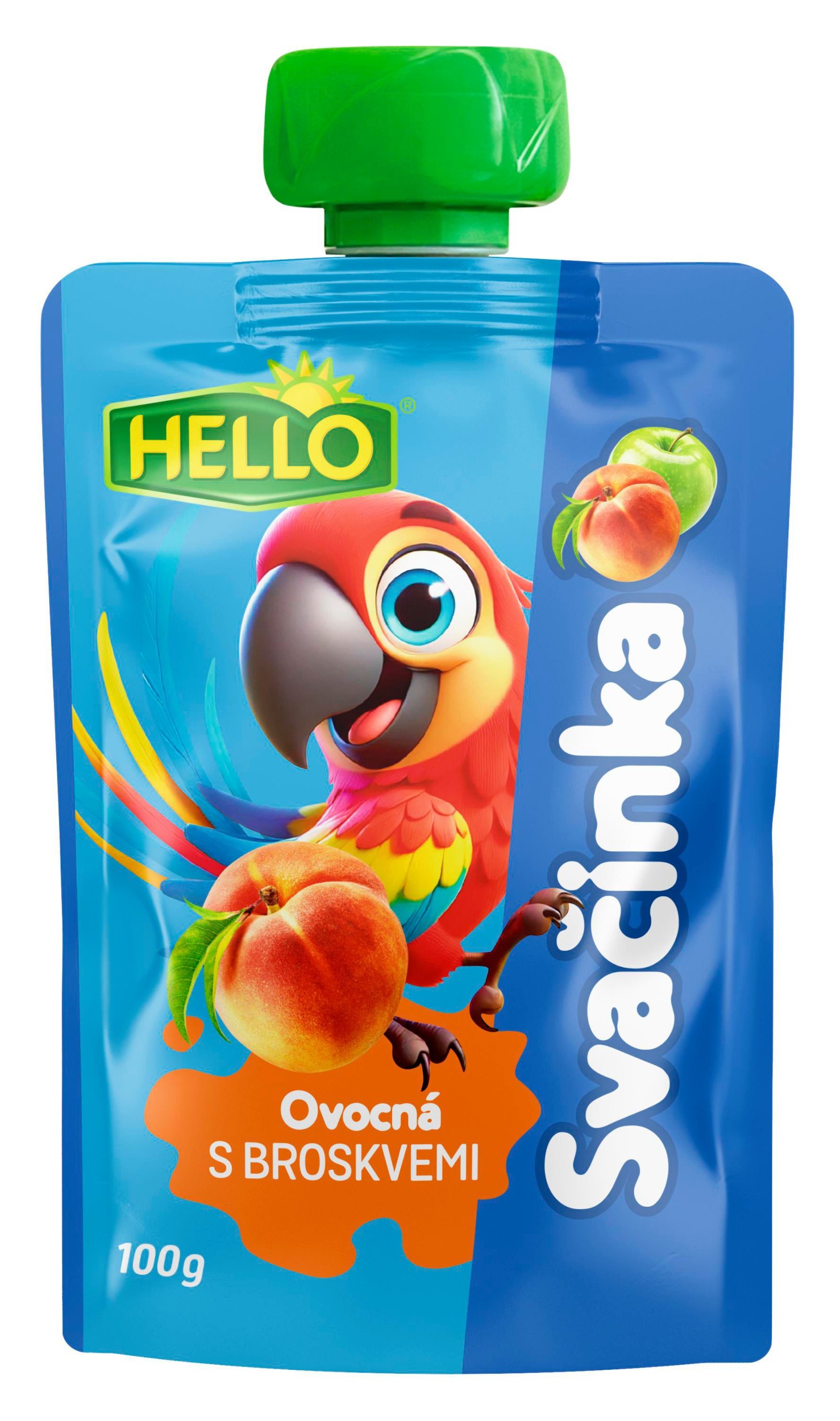 Svět dětí - Hello Ovocná kapsička s broskvemi 100 g