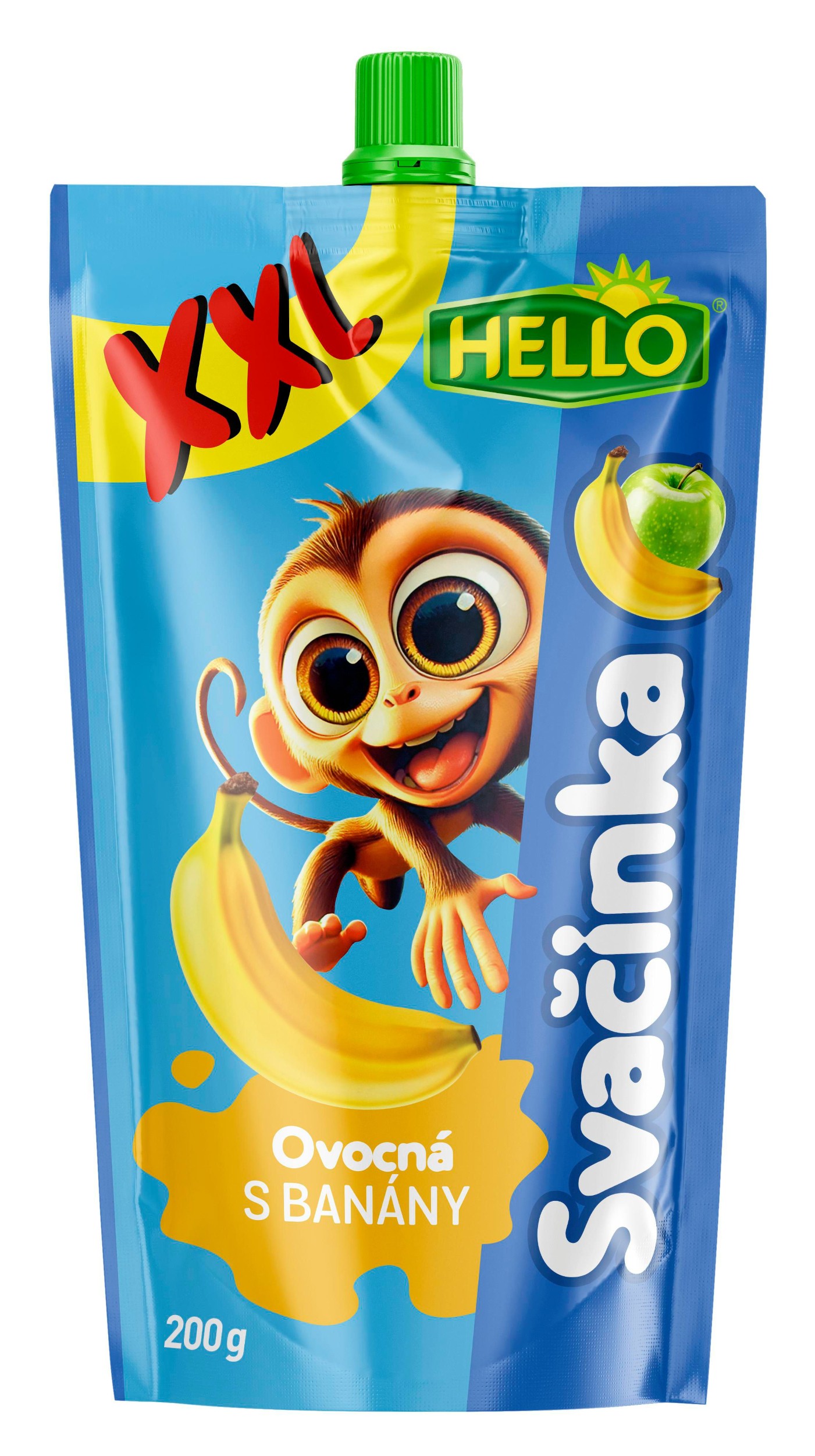 Svět dětí - Hello Ovocná přesnídávka banám XXL 200 g