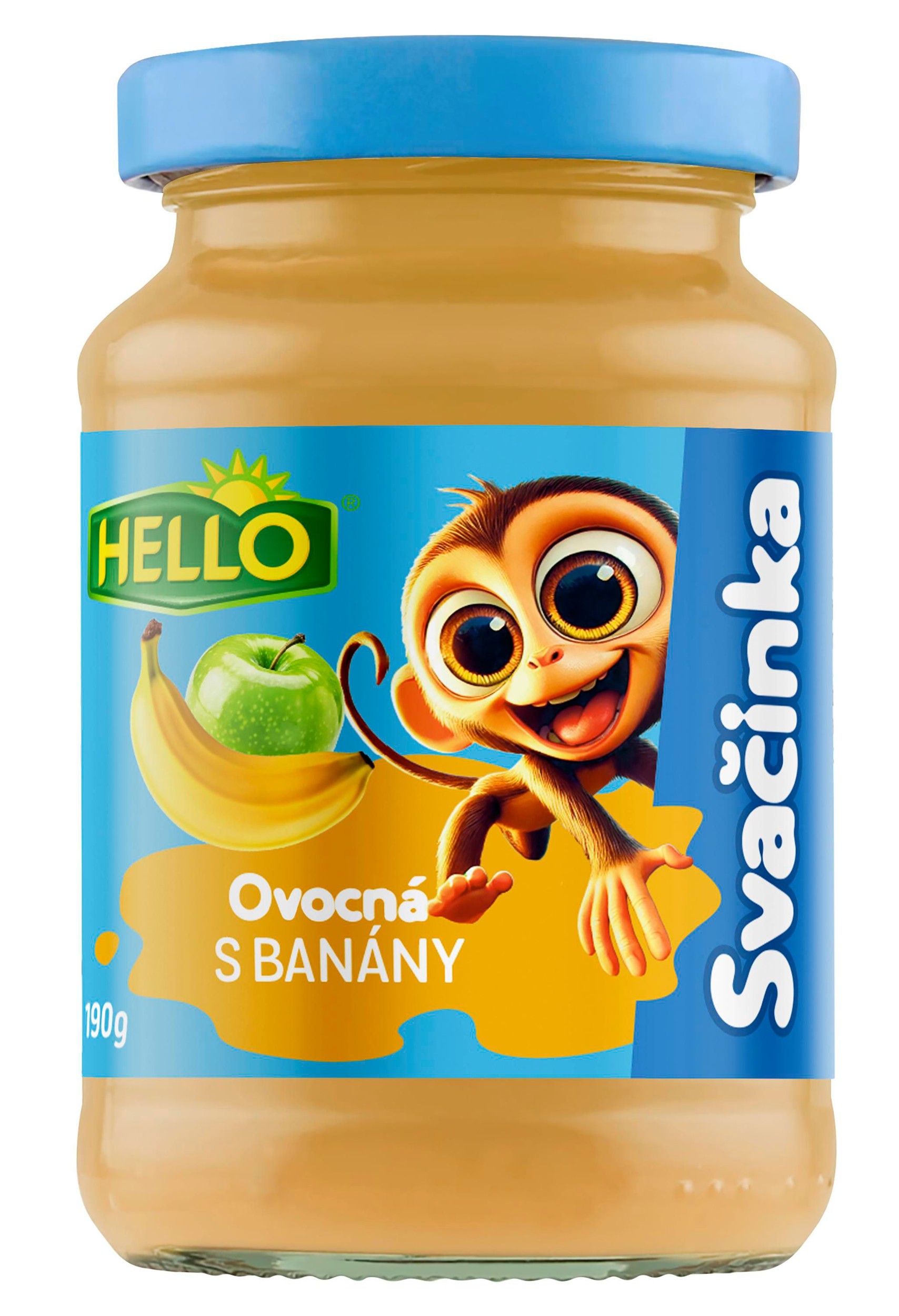 Svět dětí - Hello Ovocná přesnídávka banán sklo 190 g