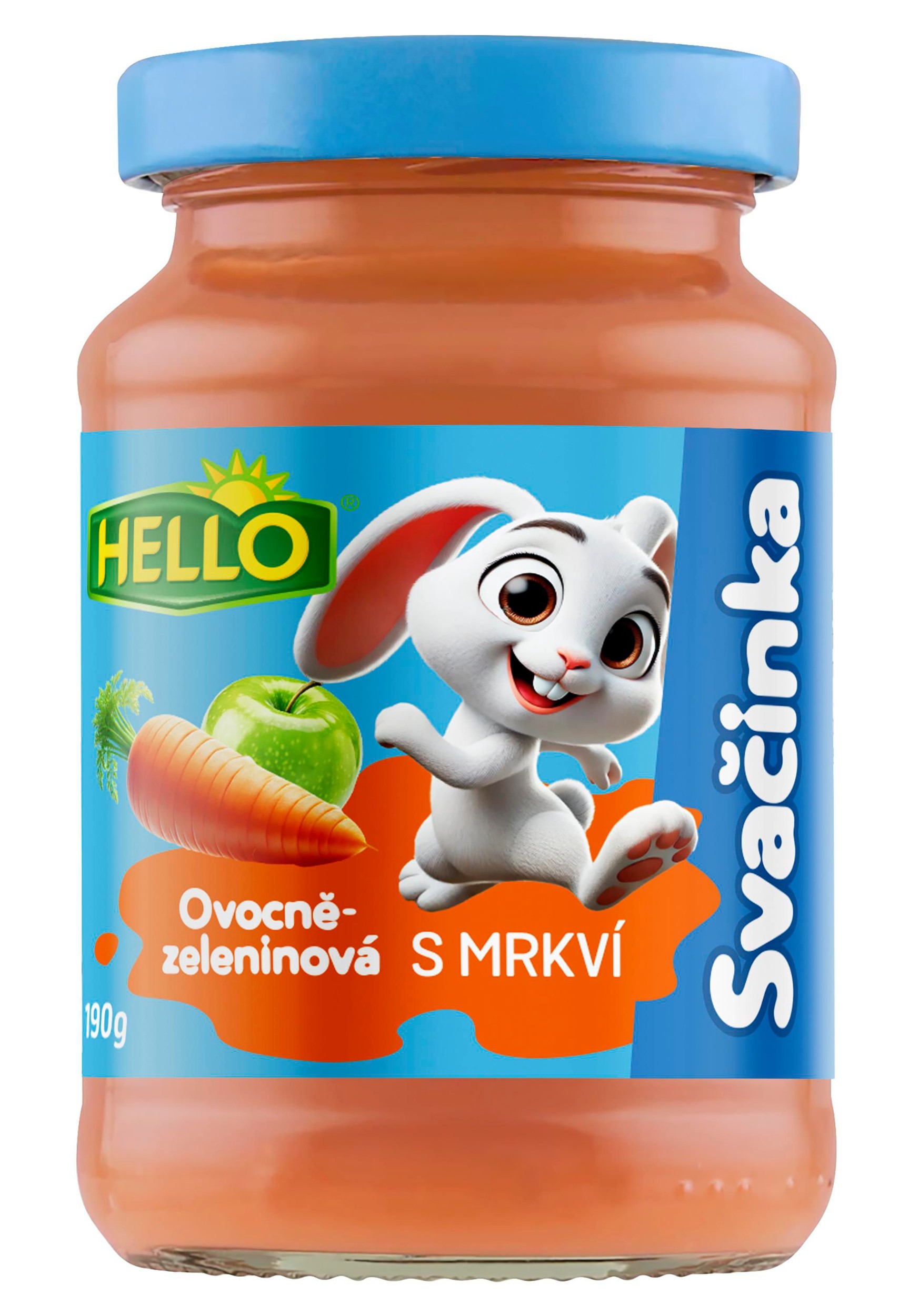 Svět dětí - Hello Ovocná přesnídávka jablko s mrkví 190 g