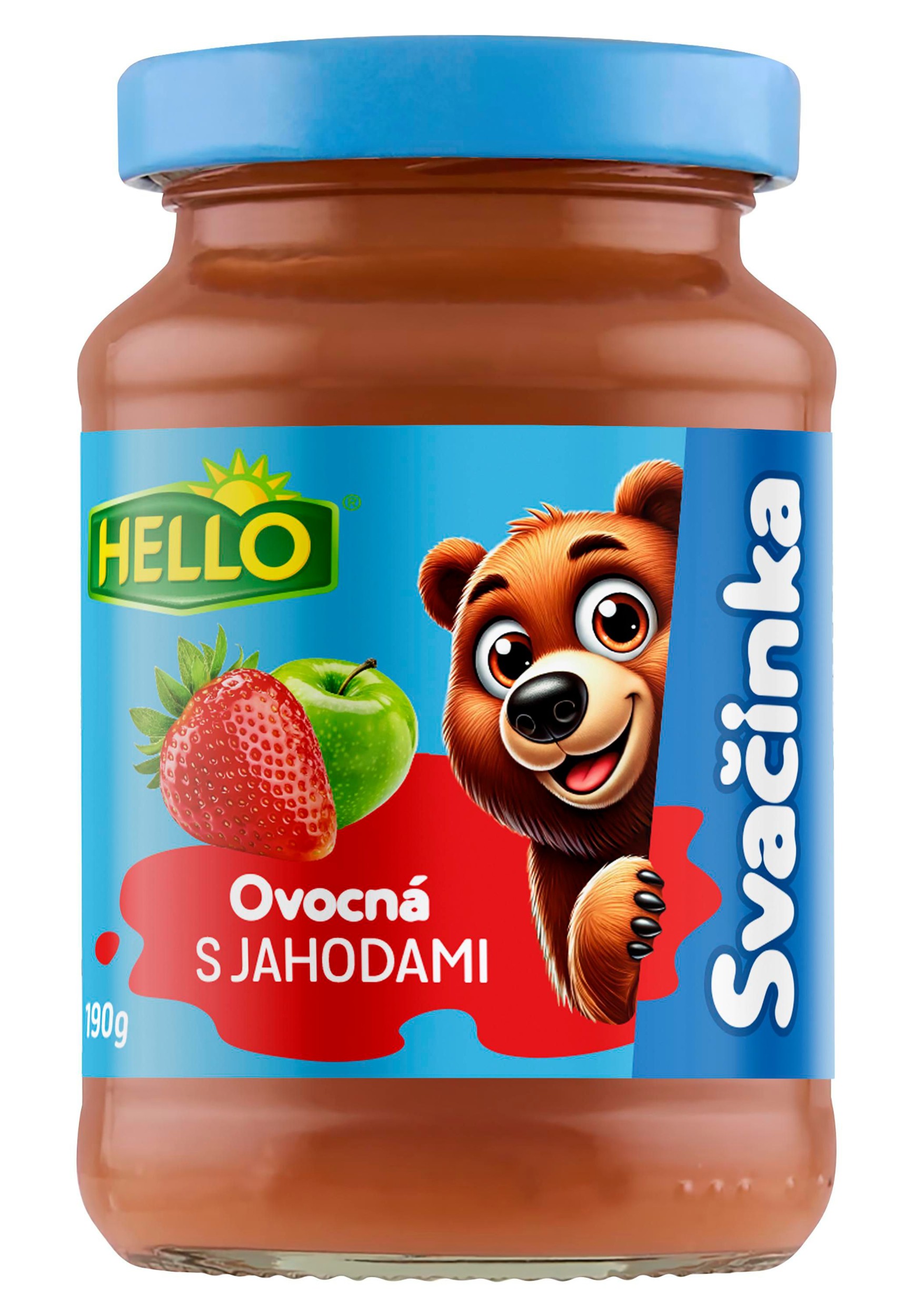 Svět dětí - Hello Ovocná přesnídávka jahoda sklo 190 g