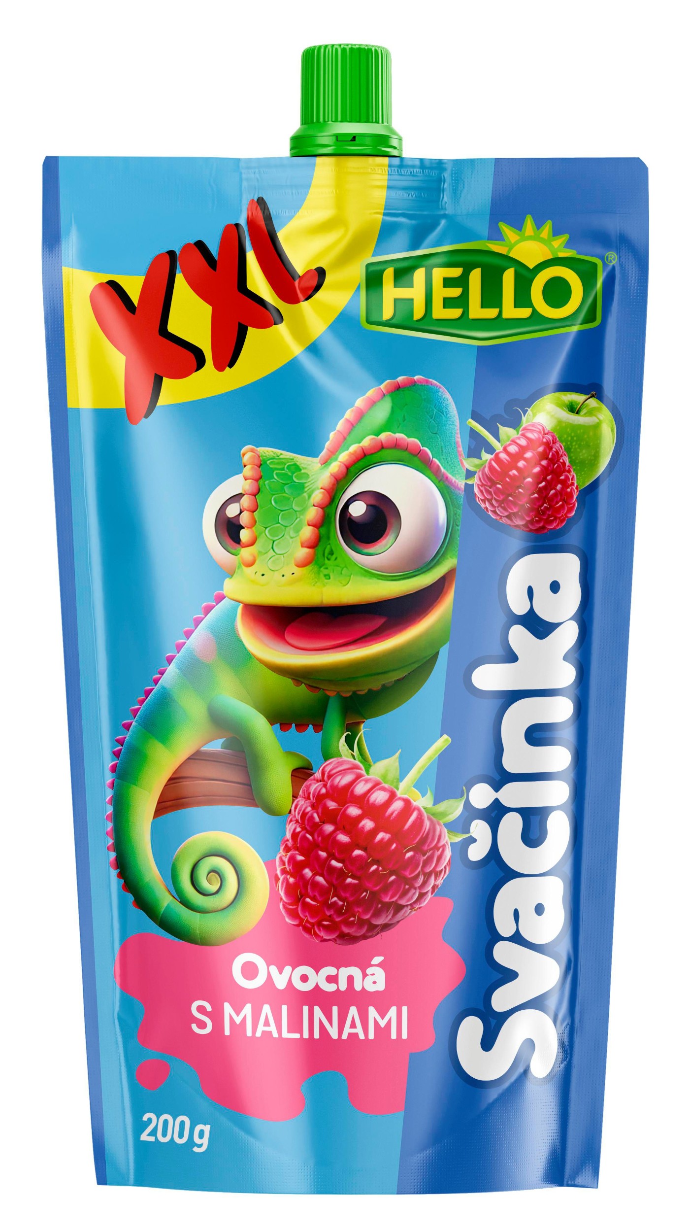 Svět dětí - Hello Ovocná přesnídávka malina XXL 200 g