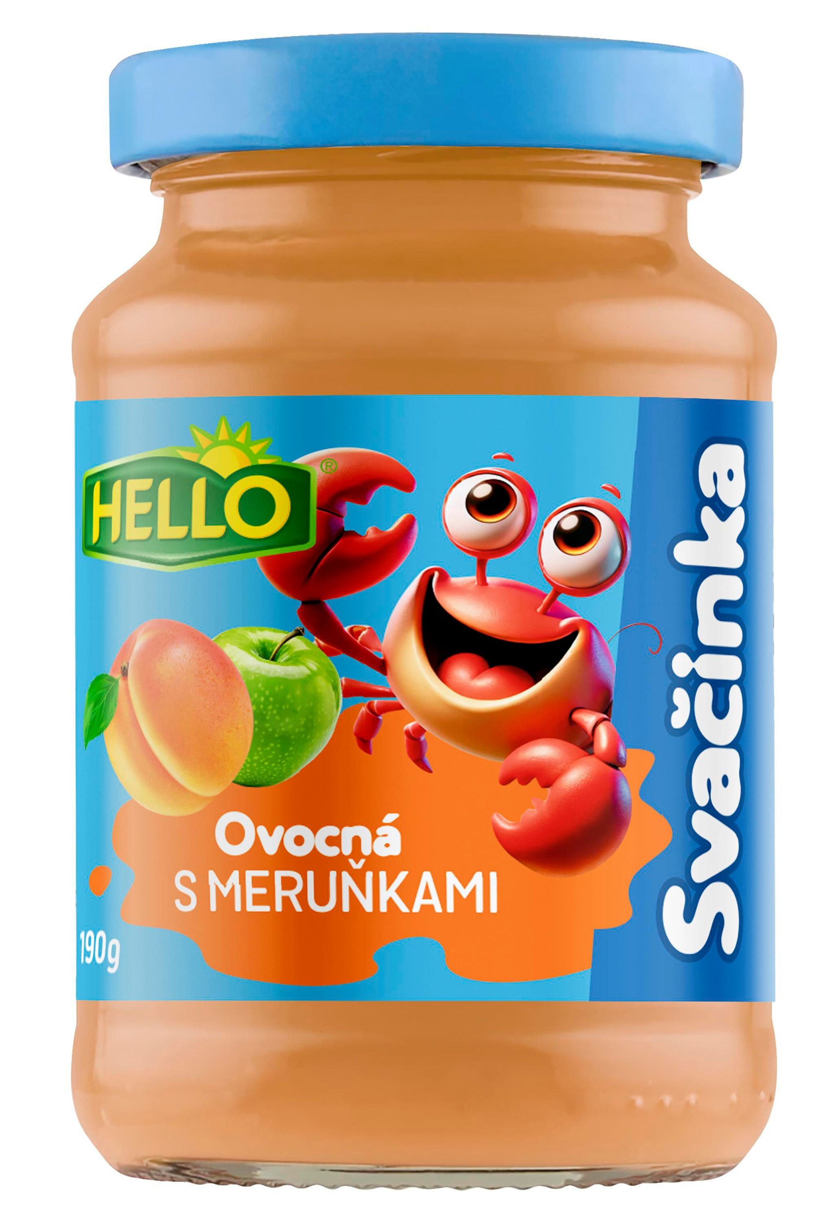 Svět dětí - Hello Ovocná přesnídávka meruňka sklo 190 g