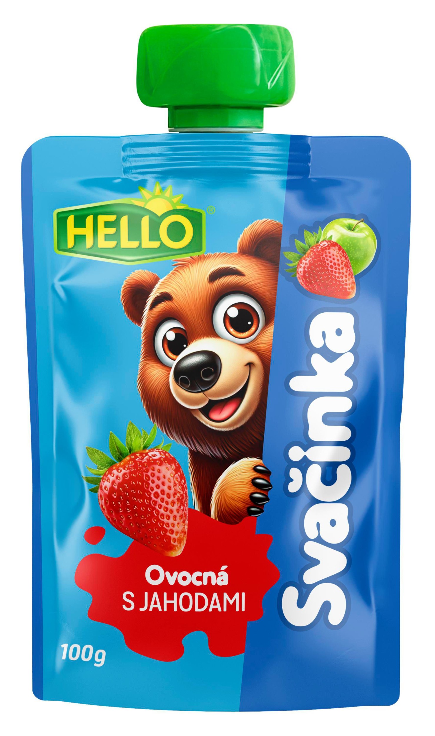 Svět dětí - Hello Ovocná přesnídávka s jahodami 100 g