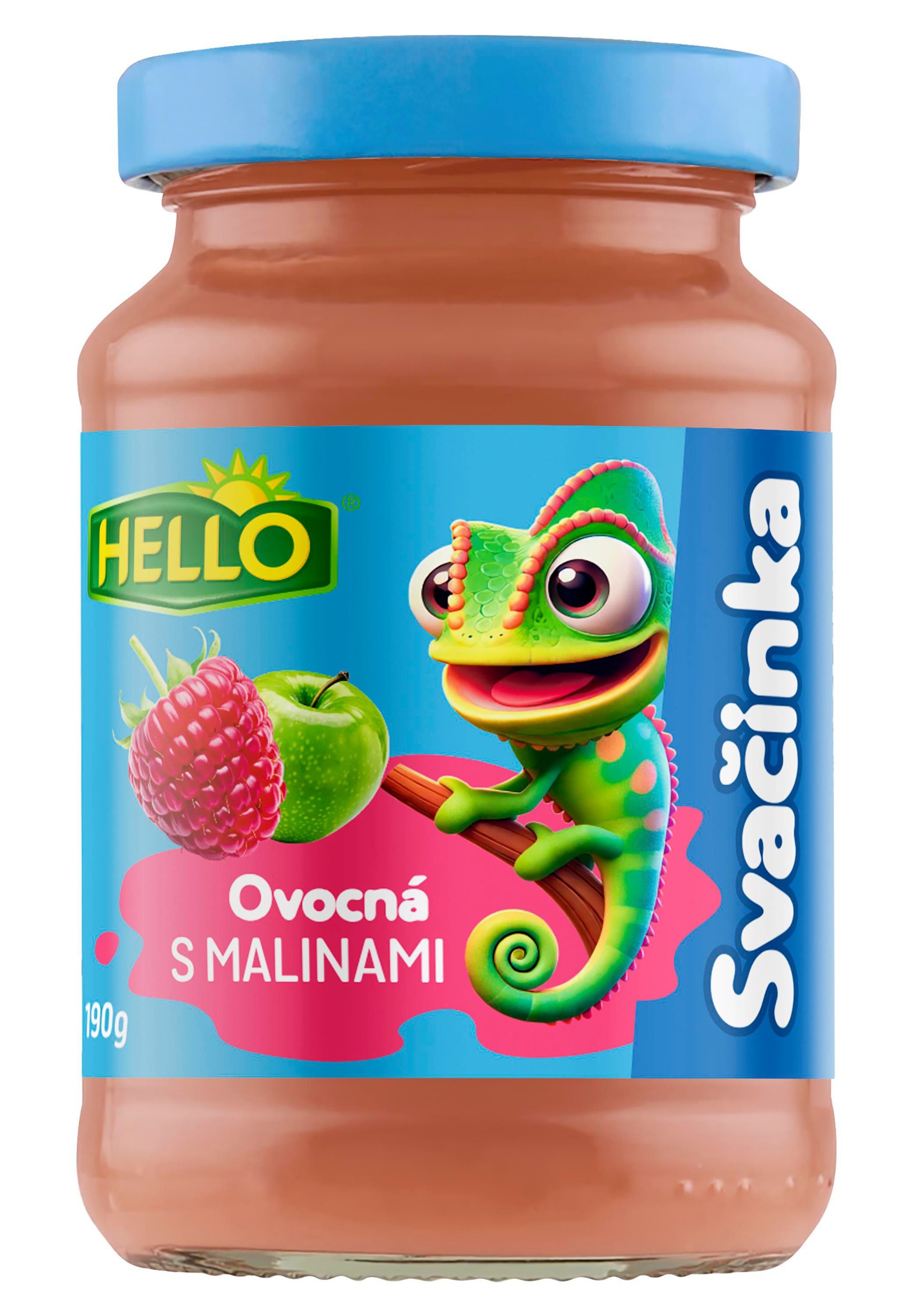 Svět dětí - Hello Ovocná přesnídávka s malinami 190 g