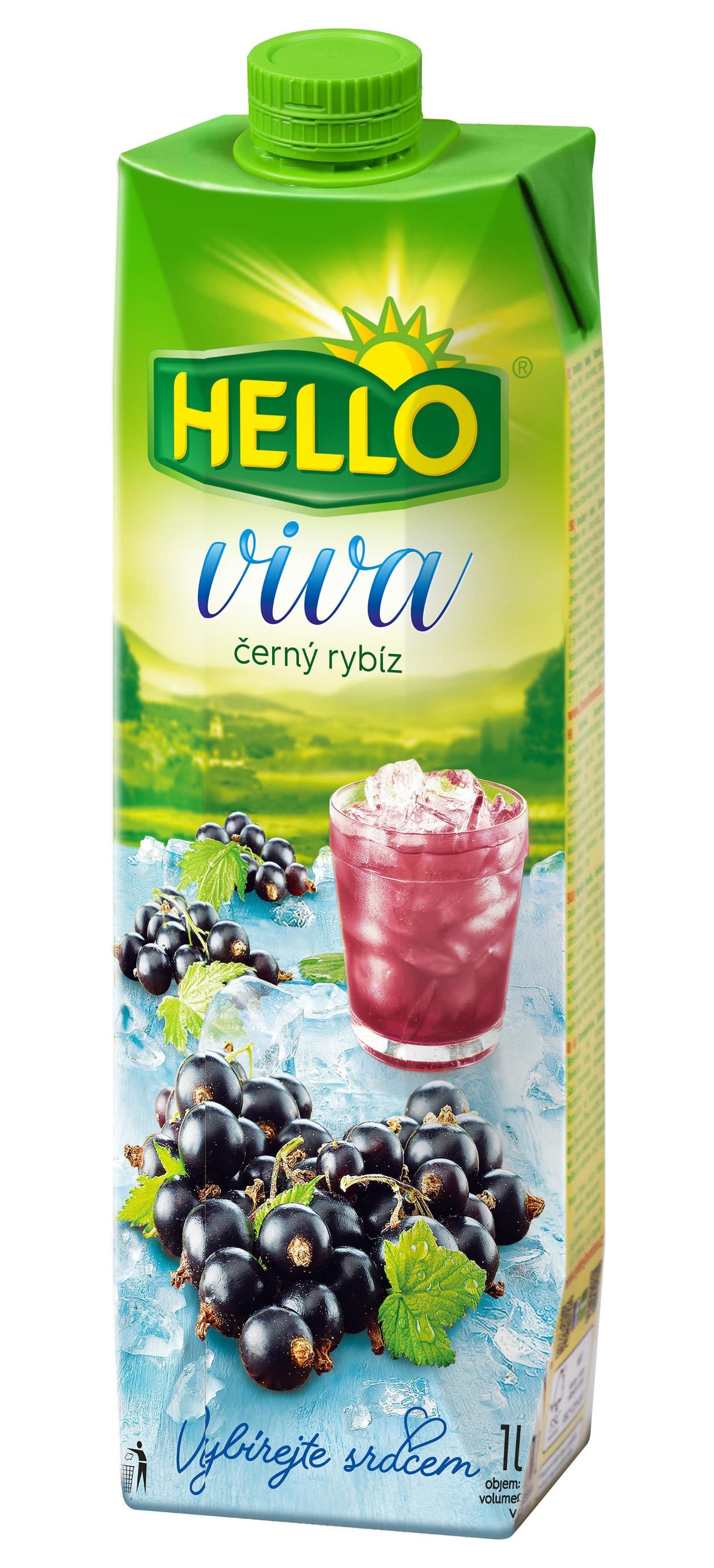 Nápoje - Hello VIVA černý rybíz 1 l TPP