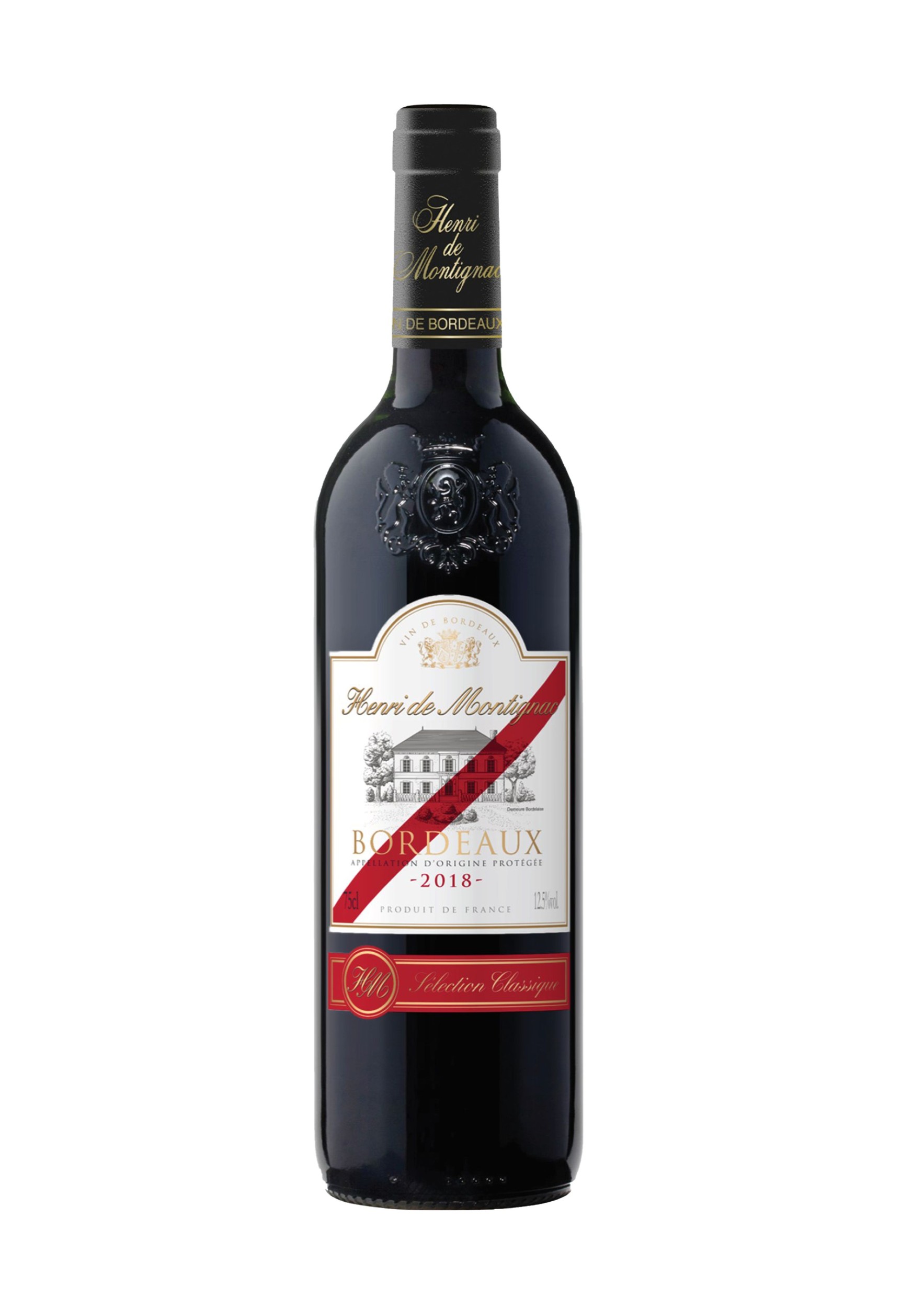 Nápoje - Henri de Montignac Bordeaux Rouge 0,75 l