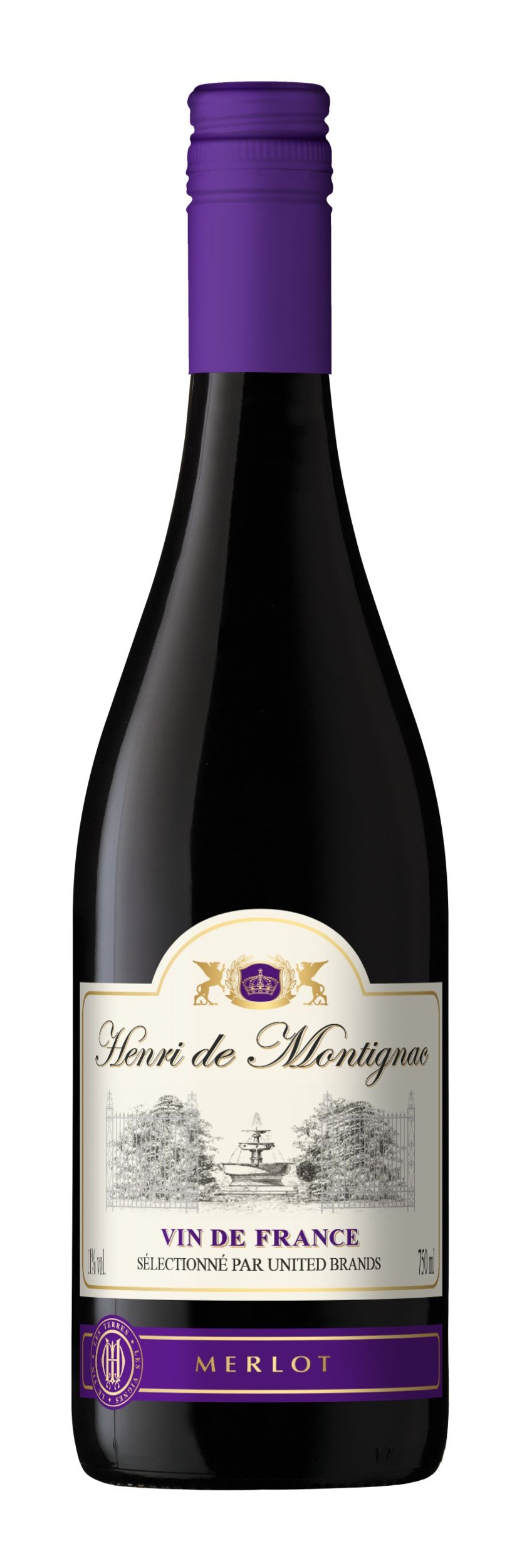 Nápoje - Henri de Montignac Merlot 0,75 l