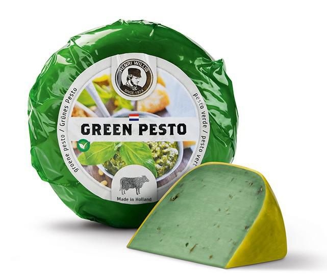 Mléčné a chlazené - Henri Willig Baby Gouda Green Pesto Herbs 280g