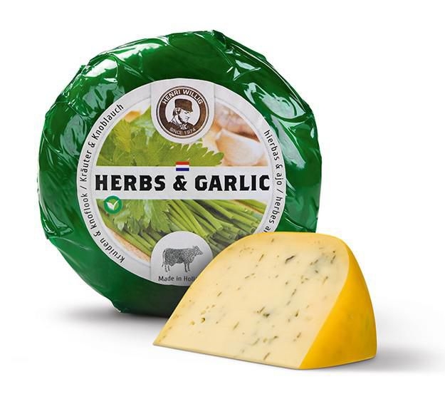 Mléčné a chlazené - Henri Willig Baby Gouda Herbs / garlic 280g